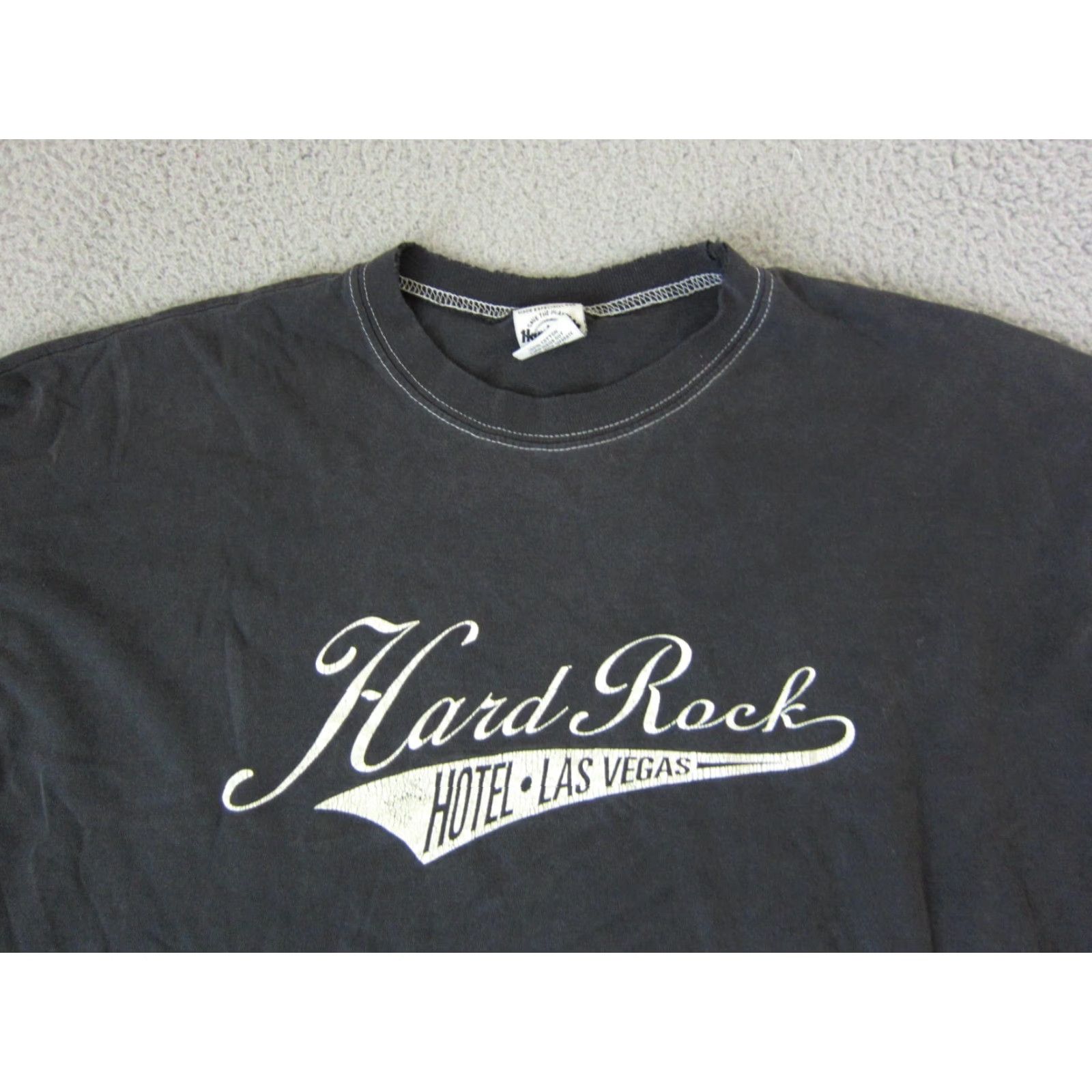 Hard Rock Cafe VINTAGE Hard Rock Shirt Adult XL Black 90s Mens T-Shirt Crew Neck Short Sleeve Graphic Print Cafe London USA Size US XL / EU 56 / 4 - 2 Thumbnail