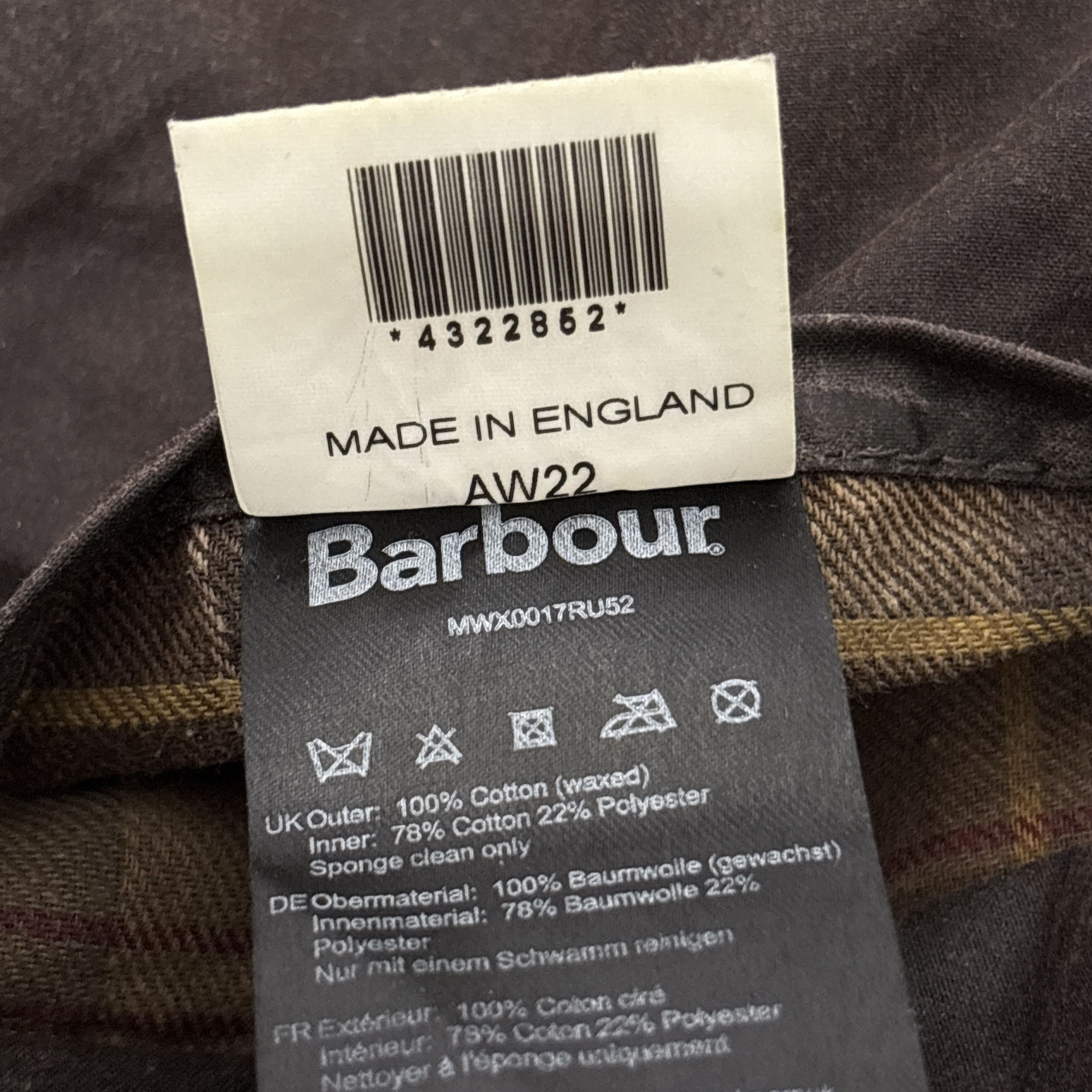 Barbour Barbour Beaufort Wax Jacket Made In England Tartan Lined Size US S / EU 44-46 / 1 - 17 Thumbnail