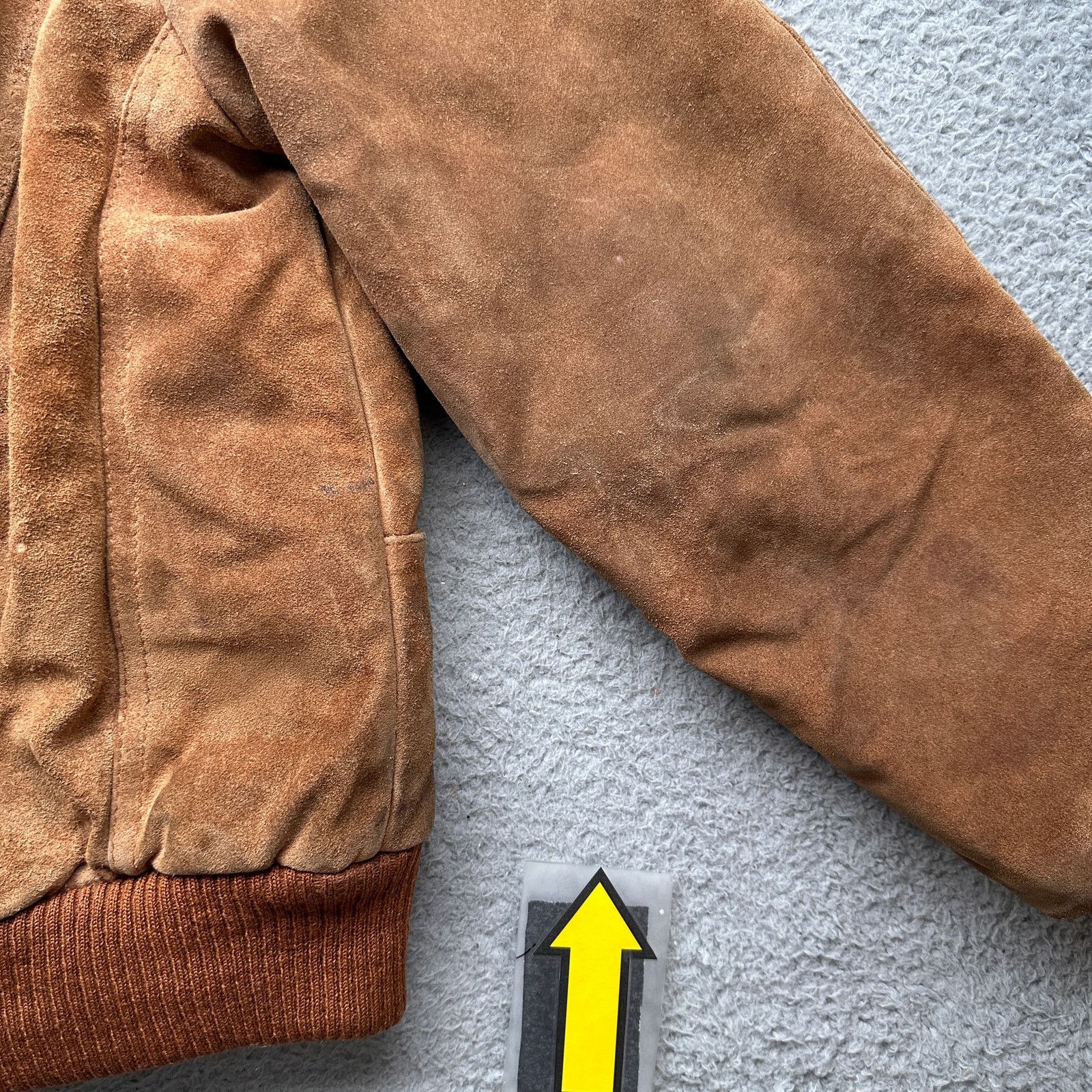 Other Vintage Bermans Suede Leather Heavy Hooded Jacket 44 Large Size US L / EU 52-54 / 3 - 11 Thumbnail