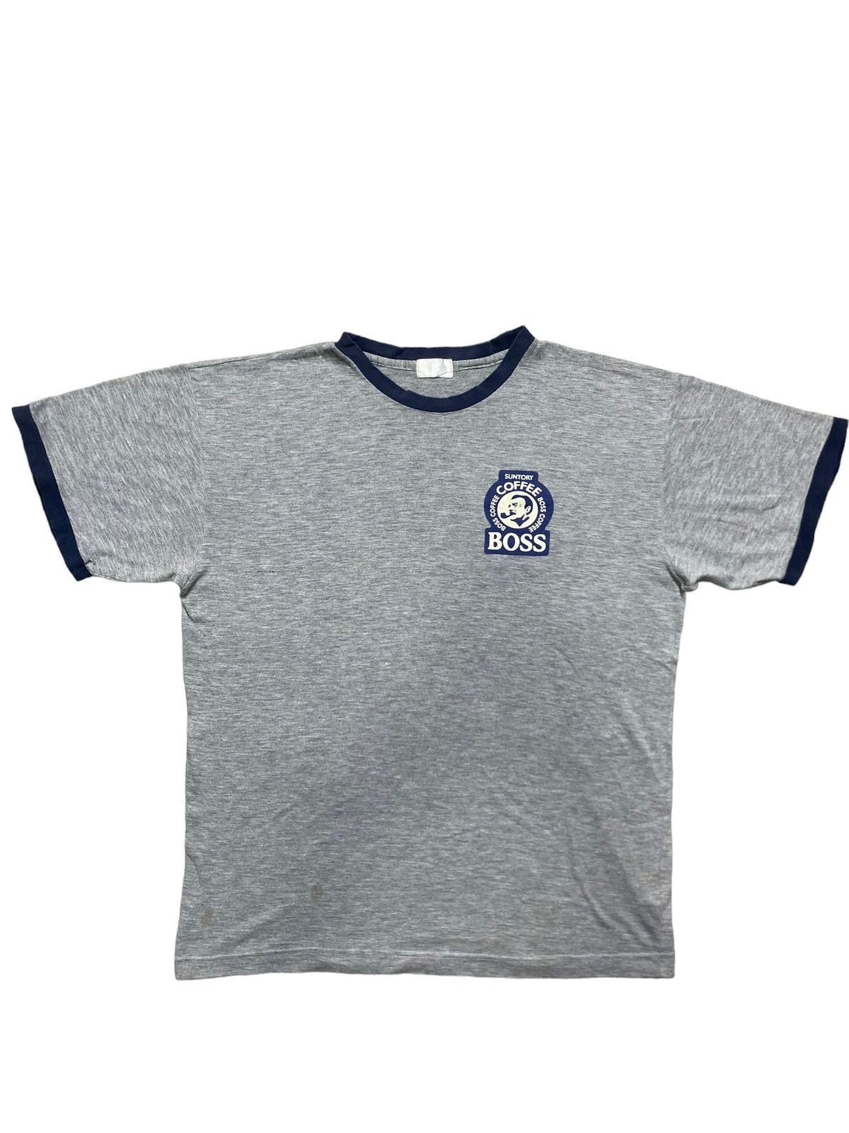 Vintage VINTAGE BOSS COFFEE SUNTORY RINGER TEE Size US L / EU 52-54 / 3 - 1 Thumbnail