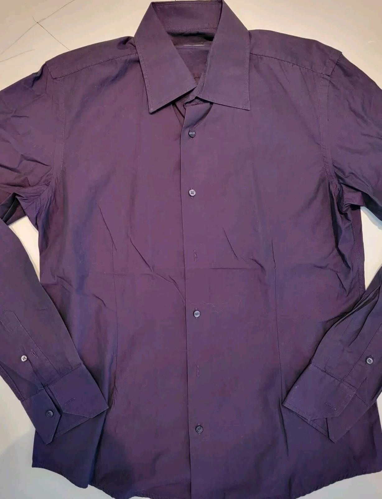 Valentino Button Down Iridescene Shirt Purple Size 16