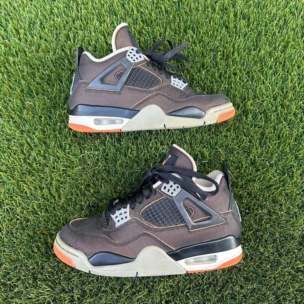 Jordan Brand Jordan 4 Retro SE Sail Black Starfish CW7183-100 Size US 5 / IT 35 - 1 Thumbnail