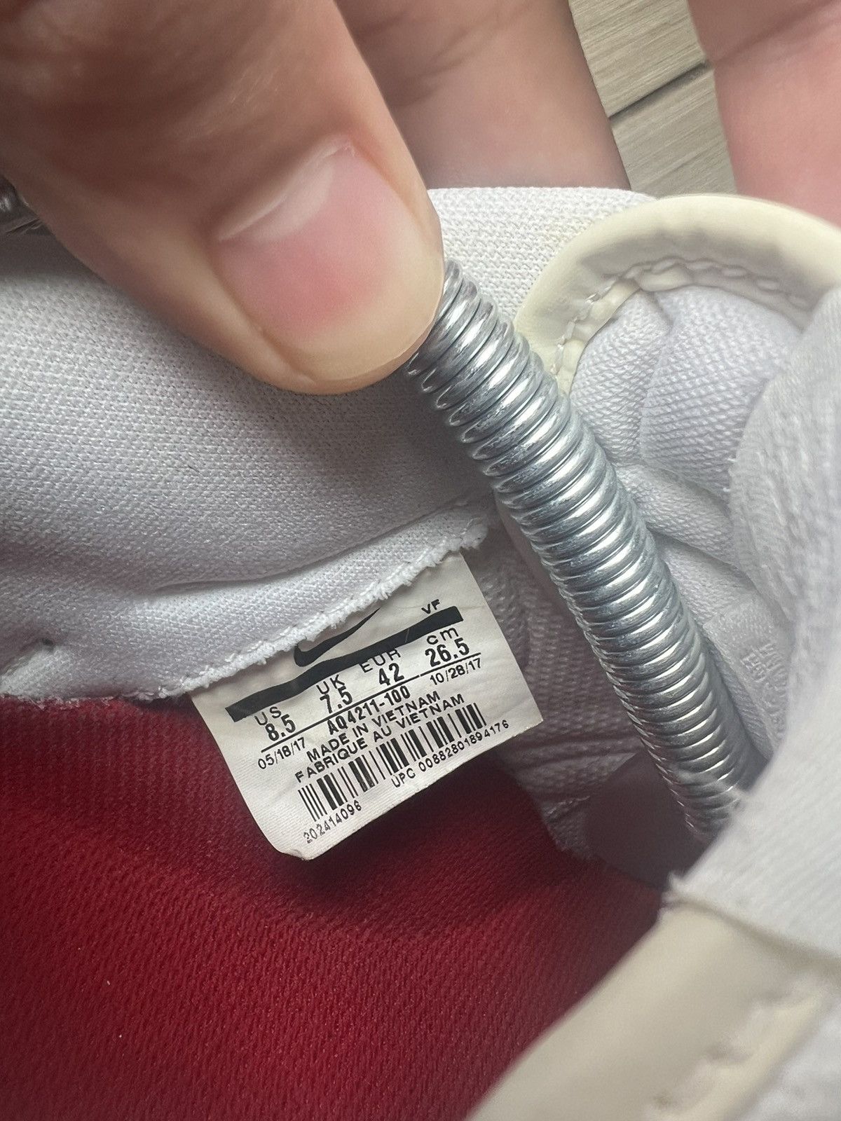 Nike × Travis Scott Travis Scott Air Force 1 White Size US 8.5 / EU 41-42 - 6 Thumbnail