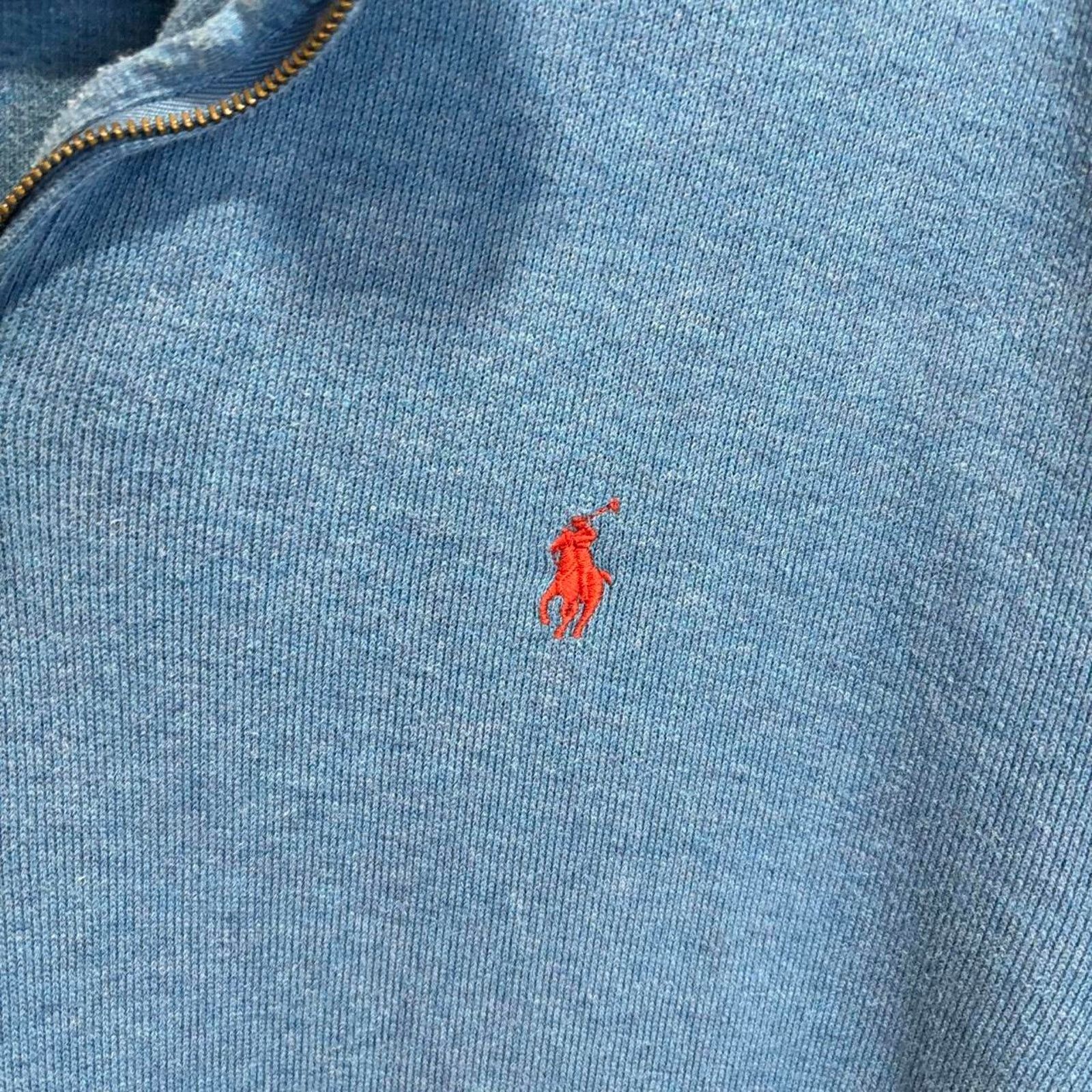 Polo Ralph Lauren Blue polo ralph lauren quarter zip sweatshirt xl mens Size US XL / EU 56 / 4 - 4 Thumbnail