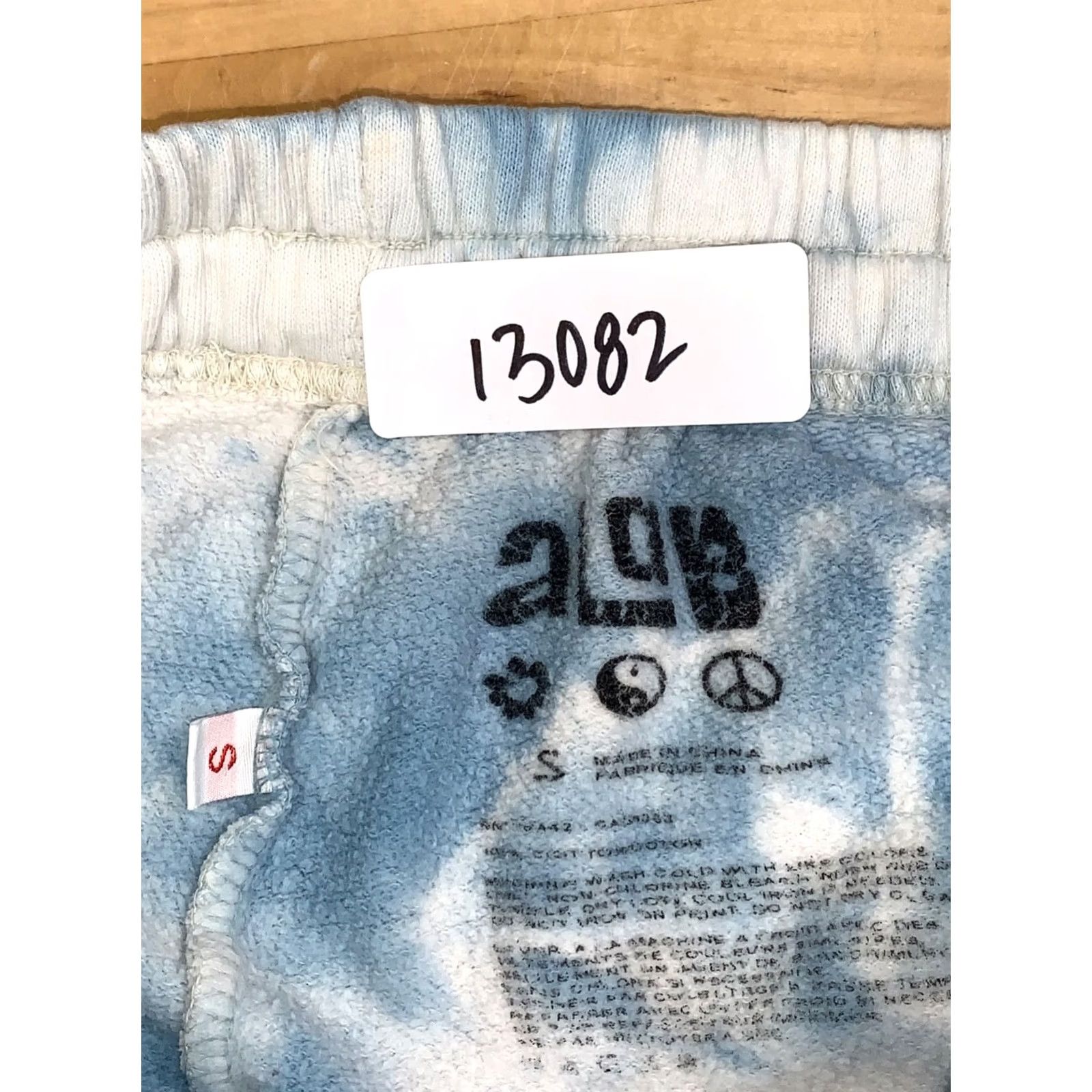 Vintage A Lab Sweatpants Women S Blue Tie Dye Size 28" / US 6 / IT 42 - 2 Thumbnail