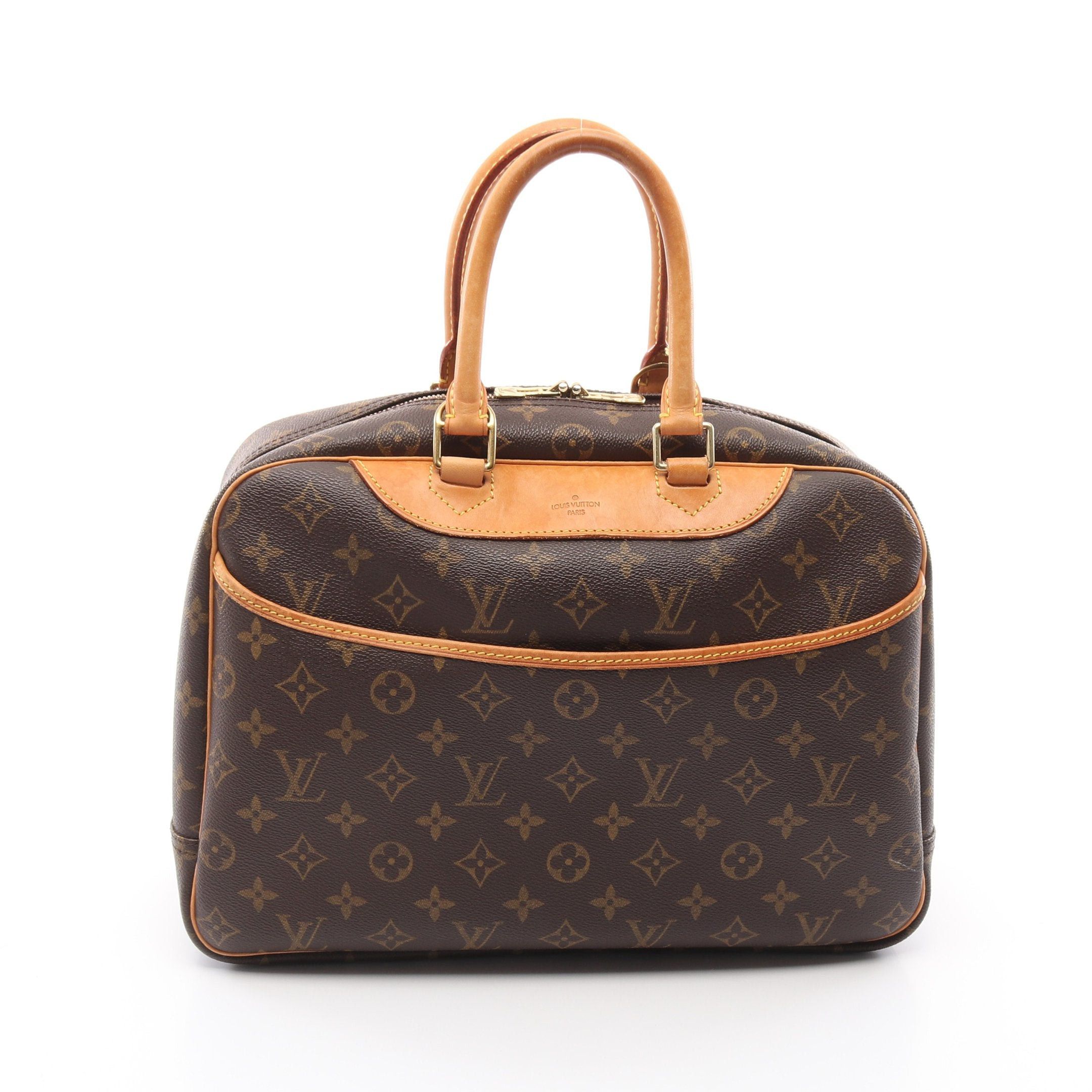 Louis Vuitton Louis Vuitton Deauville Bowling Vanity Monogram Handbag Leather Brown Size ONE SIZE - 1 Thumbnail
