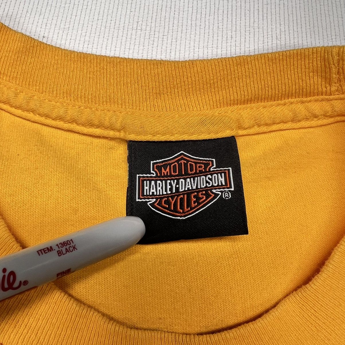 Harley Davidson Harley Davidson Tee Shirt Yellow Pocono PA Bike Motorcycle Size US L / EU 52-54 / 3 - 6 Thumbnail