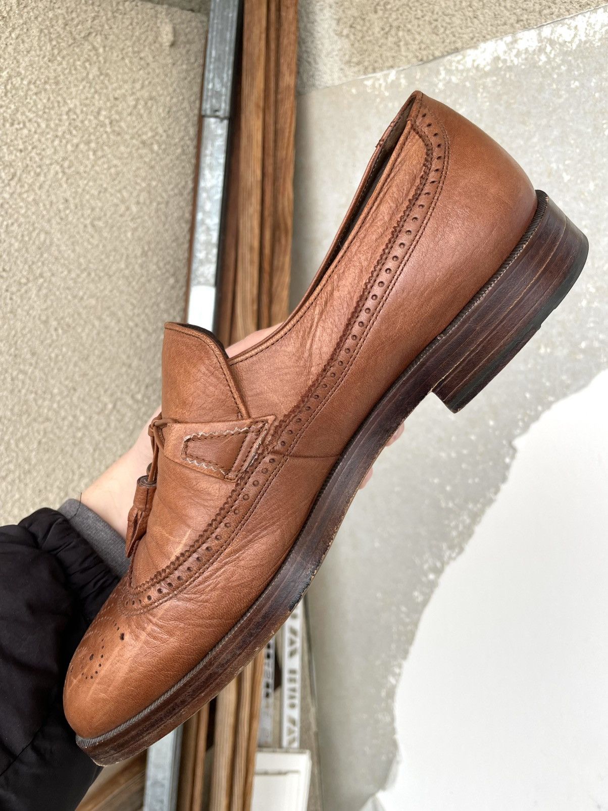 Bally Bally Suisse Leather Tassel Loafers Brogue Size 9.5 Brown Size US 9.5 / EU 42-43 - 16 Thumbnail