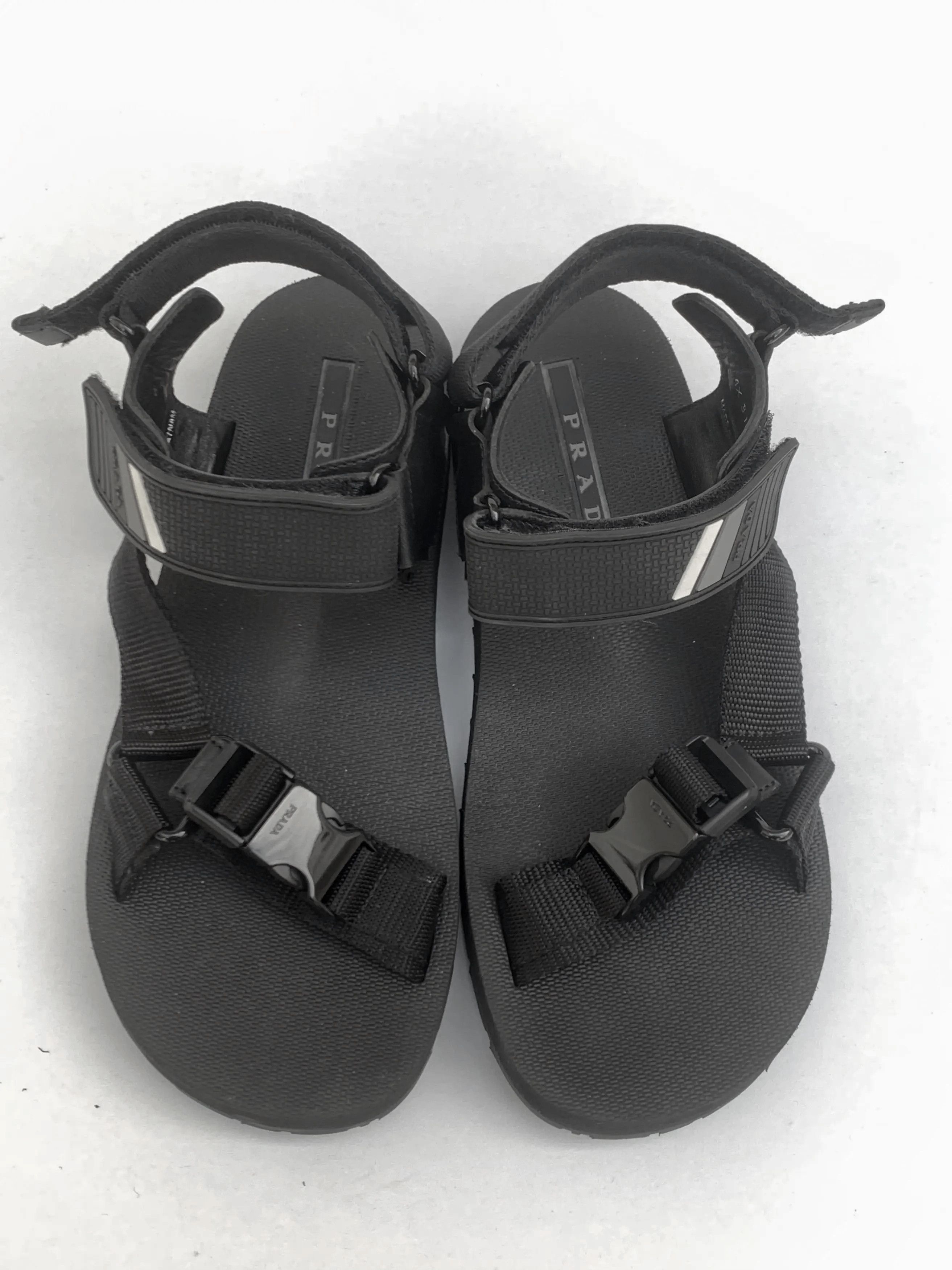 Prada PRADA Black Sandals 4X3107 Size US 8 / EU 41 - 1 Thumbnail