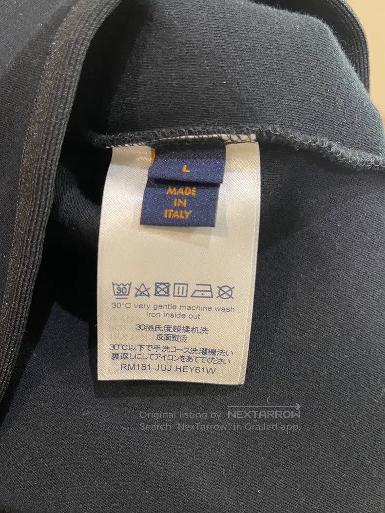 Louis Vuitton Louis Vuitton Black reflective letter sweatshirt Size US L / EU 52-54 / 3 - 5 Thumbnail