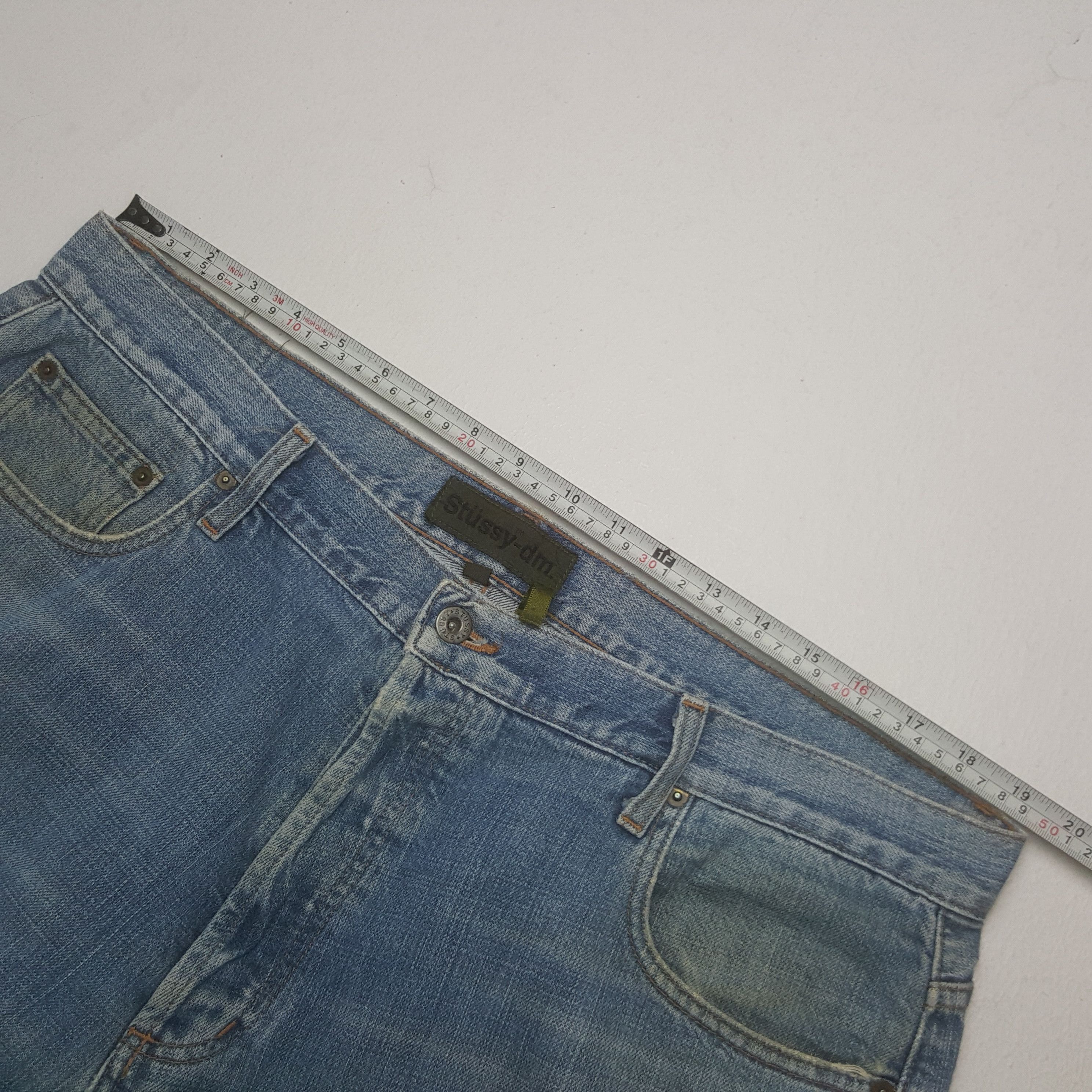 Stussy × Vintage Vintage Stussy Custom Art Logo USA Denim Jeans Size US 38 / EU 54 - 7 Thumbnail