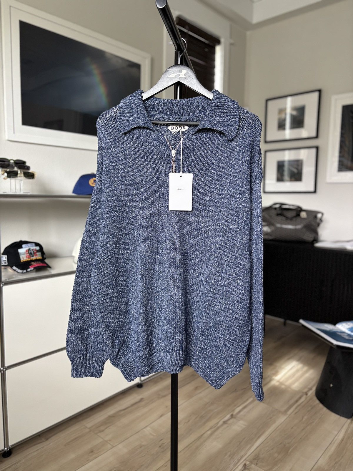 Bode BODE | MELANGE POLO KNITWEAR SWEATER ZIP Size US XXL / EU 58 / 5 - 7 Thumbnail