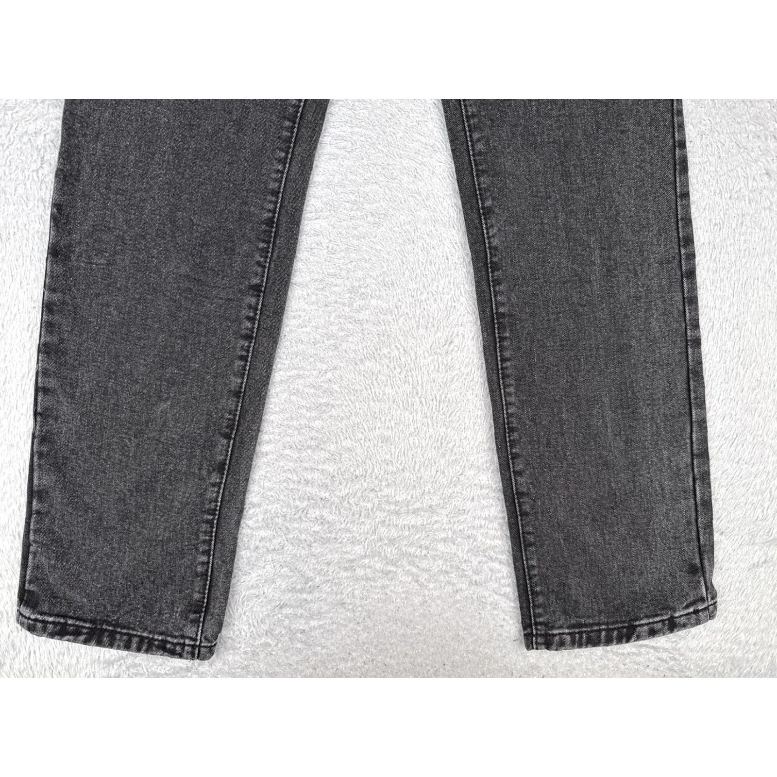 Shein Shein Jeans Womens XS Black High Rise Straight Leg Denim Pants 24x31 Stretch Mom Size 26" / US 2 / IT 38 - 2 Thumbnail