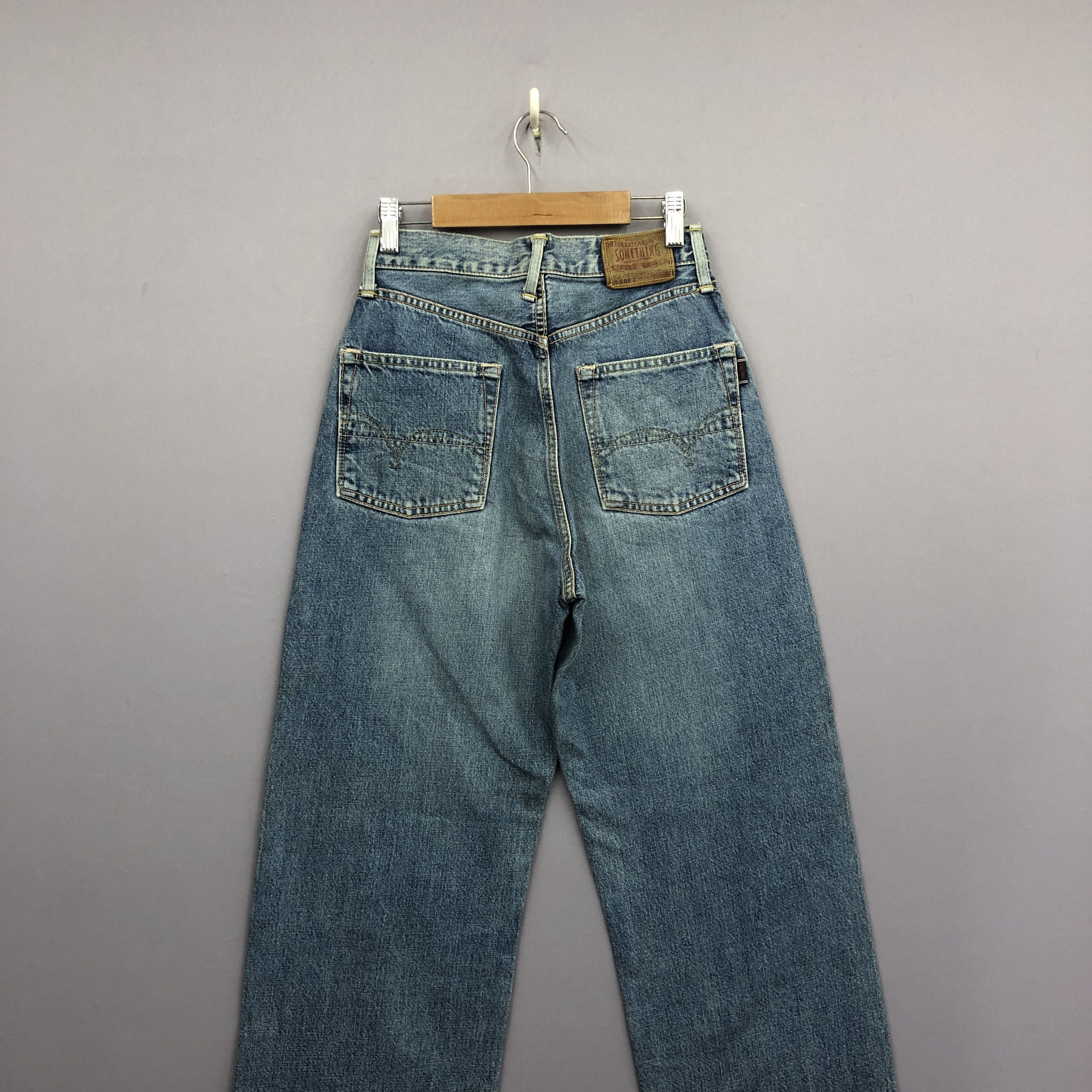 Edwin 90s Edwin 505Z Selvedge Redline Faded Light Wash Jeans Denim Size 22" - 4 Thumbnail