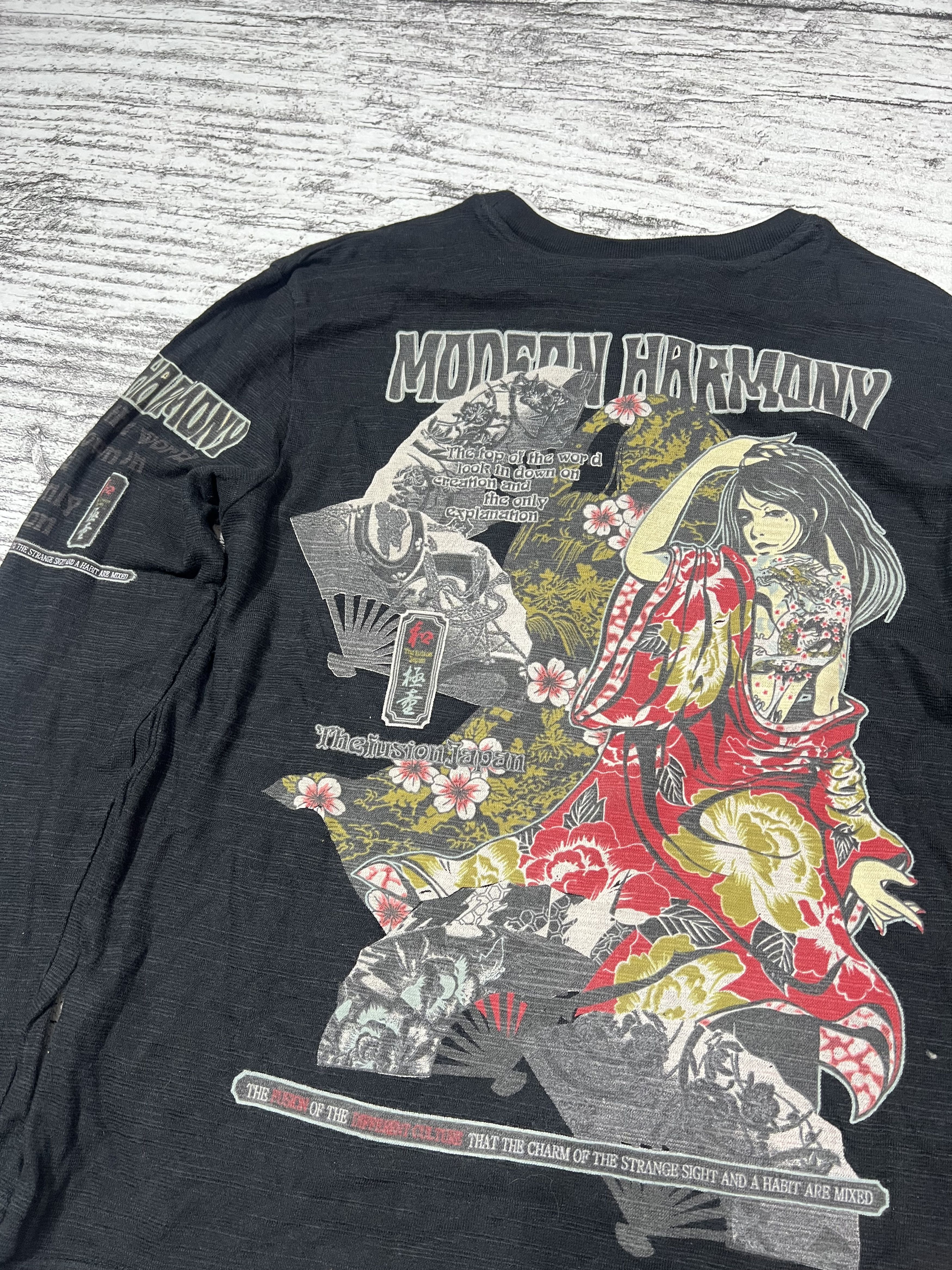 Number (N)ine 2000s Japanese Sukajan Print Longsleeve Tee y2k Lgb Ifsix Size US M / EU 48-50 / 2 - 5 Thumbnail