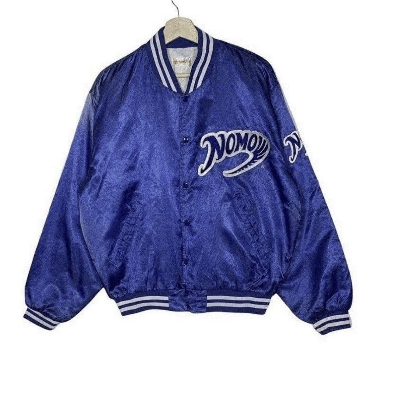 Vintage varsity jacket toyota big logo embroidered Size US L / EU 52-54 / 3 - 1 Thumbnail