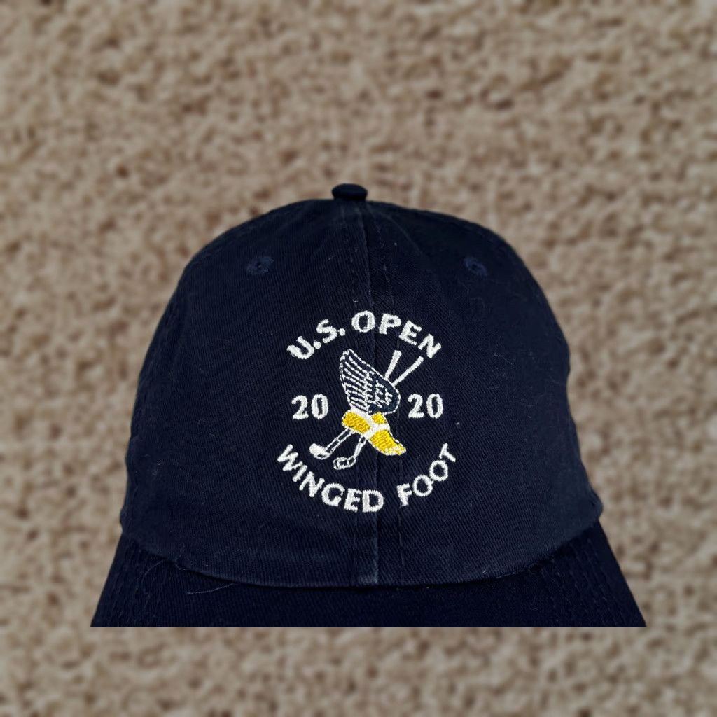Vintage PGA USGA Golf Hat Cap Strap Back Adult Blue Embroidered Member Cotton Blend Size ONE SIZE - 1 Thumbnail
