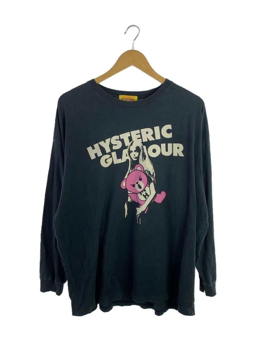 image of Hysteric Glamour Teddy Bear Longsleeve in Black, Men's (Size Large)