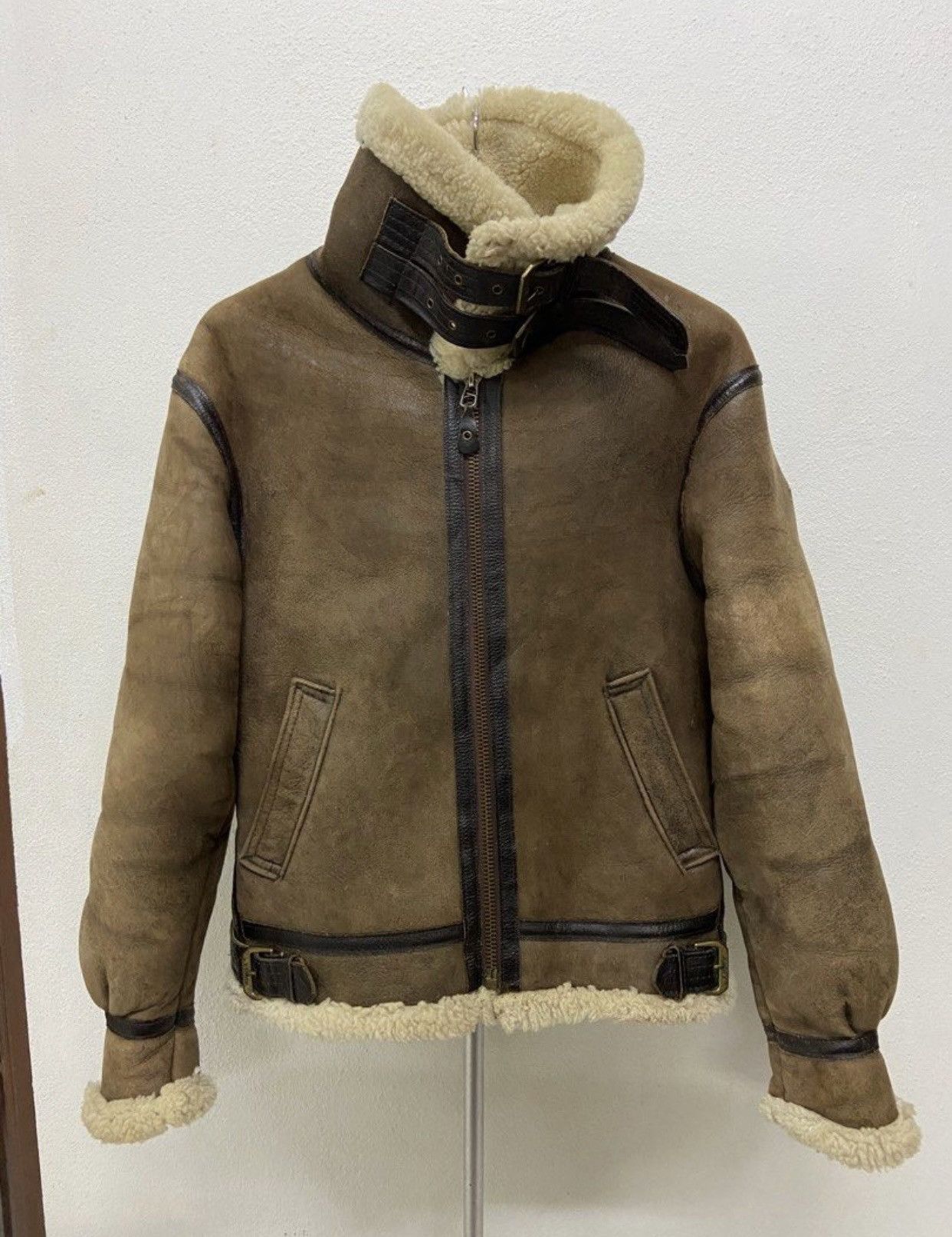 Avirex × Vintage Vtg Avirex B-3 80s OG 1986 Shearling Sheepskin Jacket Size US M / EU 48-50 / 2 - 1 Thumbnail