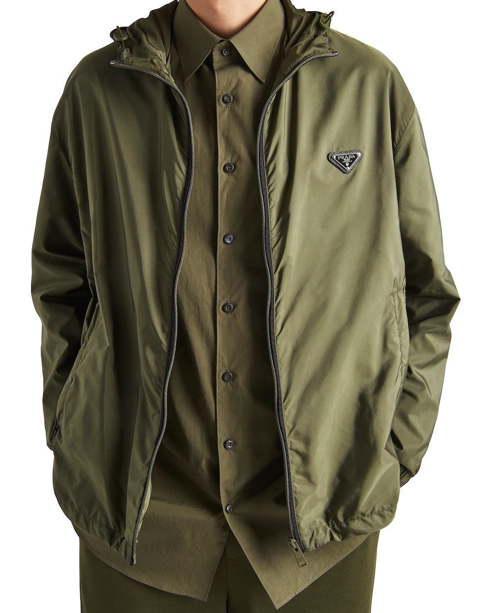 Prada Prada Re-Nylon Hooded Jacket Size US M / EU 48-50 / 2 - 14 Thumbnail