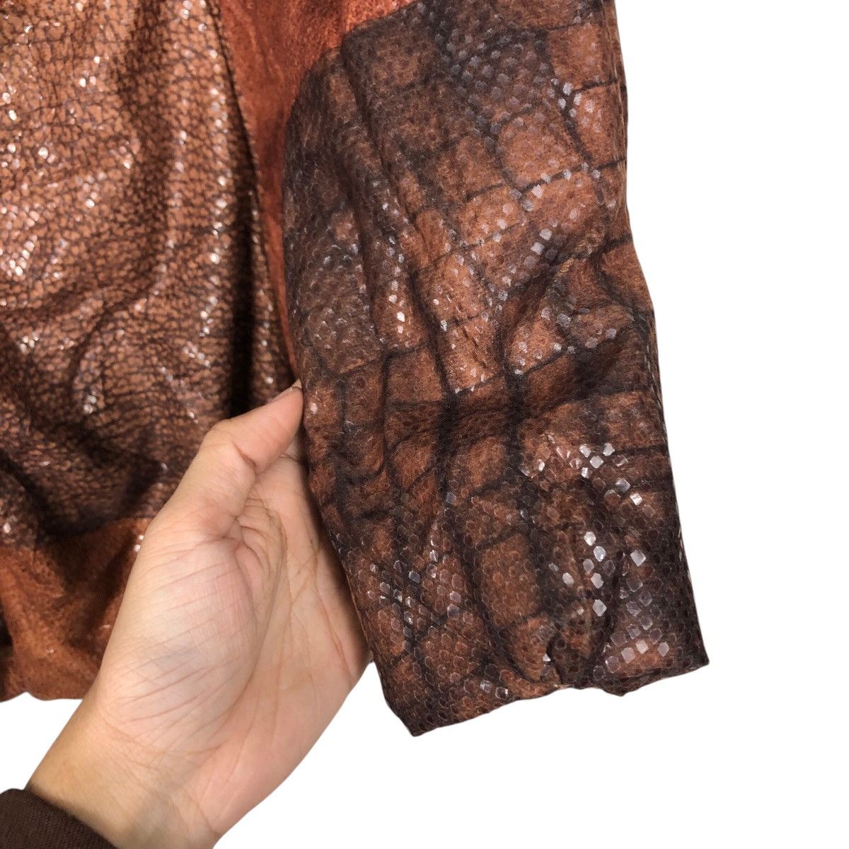 Vintage 📌Vintage Snake Skin Design Chore Jacket PatriziaFusi Italy Size US M / EU 48-50 / 2 - 16 Thumbnail