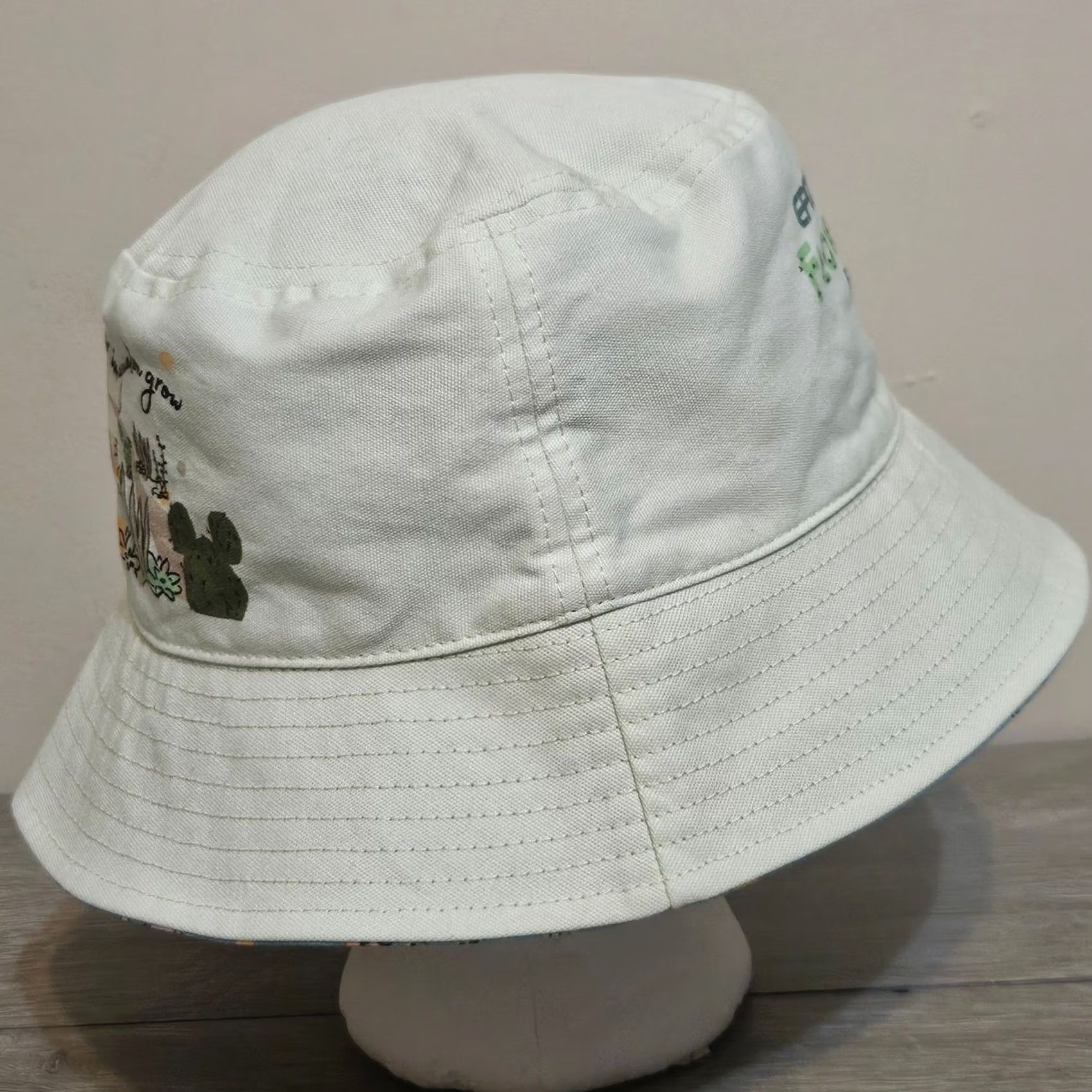 Disney Disney Figment Epcot Flower Garden Festival 2023 Reversible Blue Bucket Hat Men One Size Size ONE SIZE - 4 Thumbnail