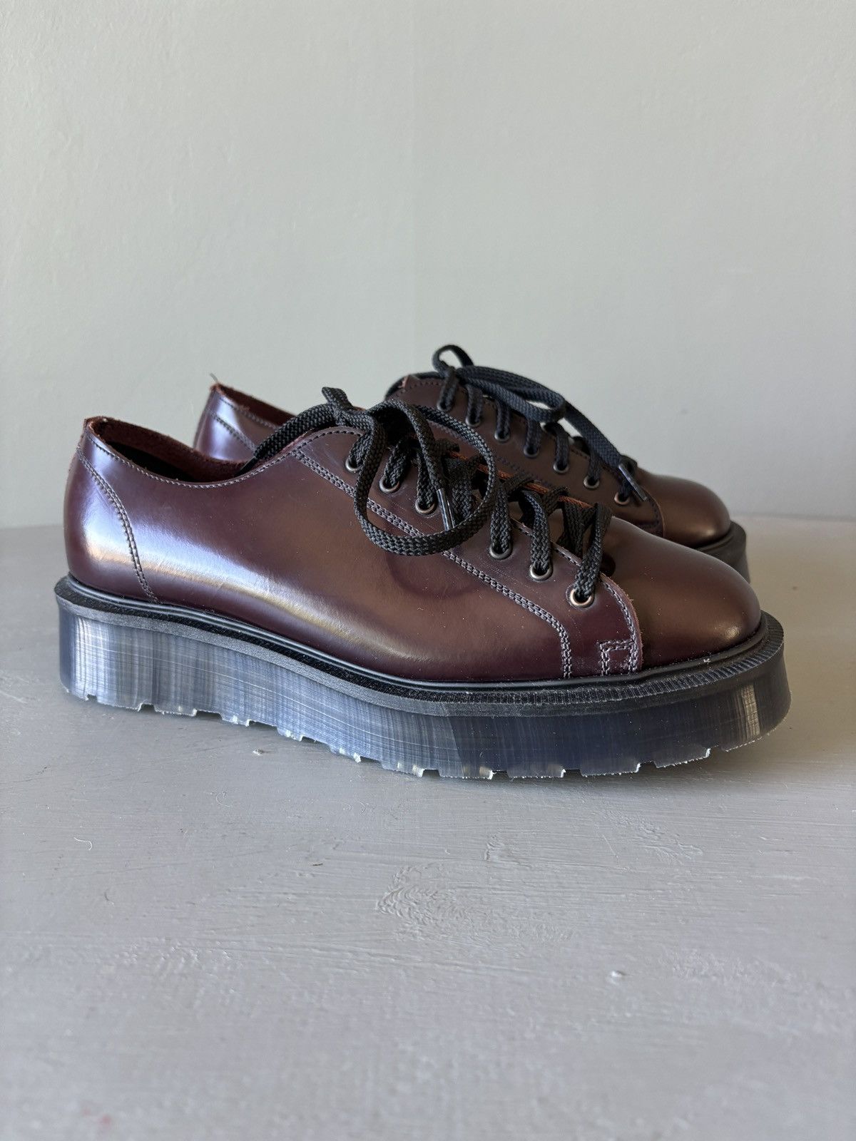 Other Denson Platform Monkey Shoes Men's Burgundy (UK6/US7) Size US 7 / EU 40 - 7 Thumbnail