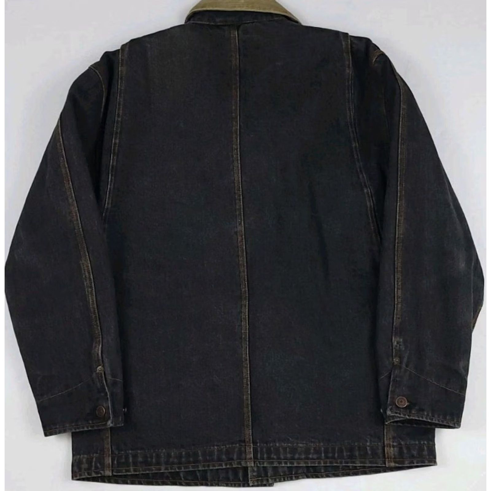 Ralph Lauren Vintage Polo Ralph Lauren Jacket M Denim Aztec Lined Barn Chore Country Rare RL Size M / US 6-8 / IT 42-44 - 6 Thumbnail