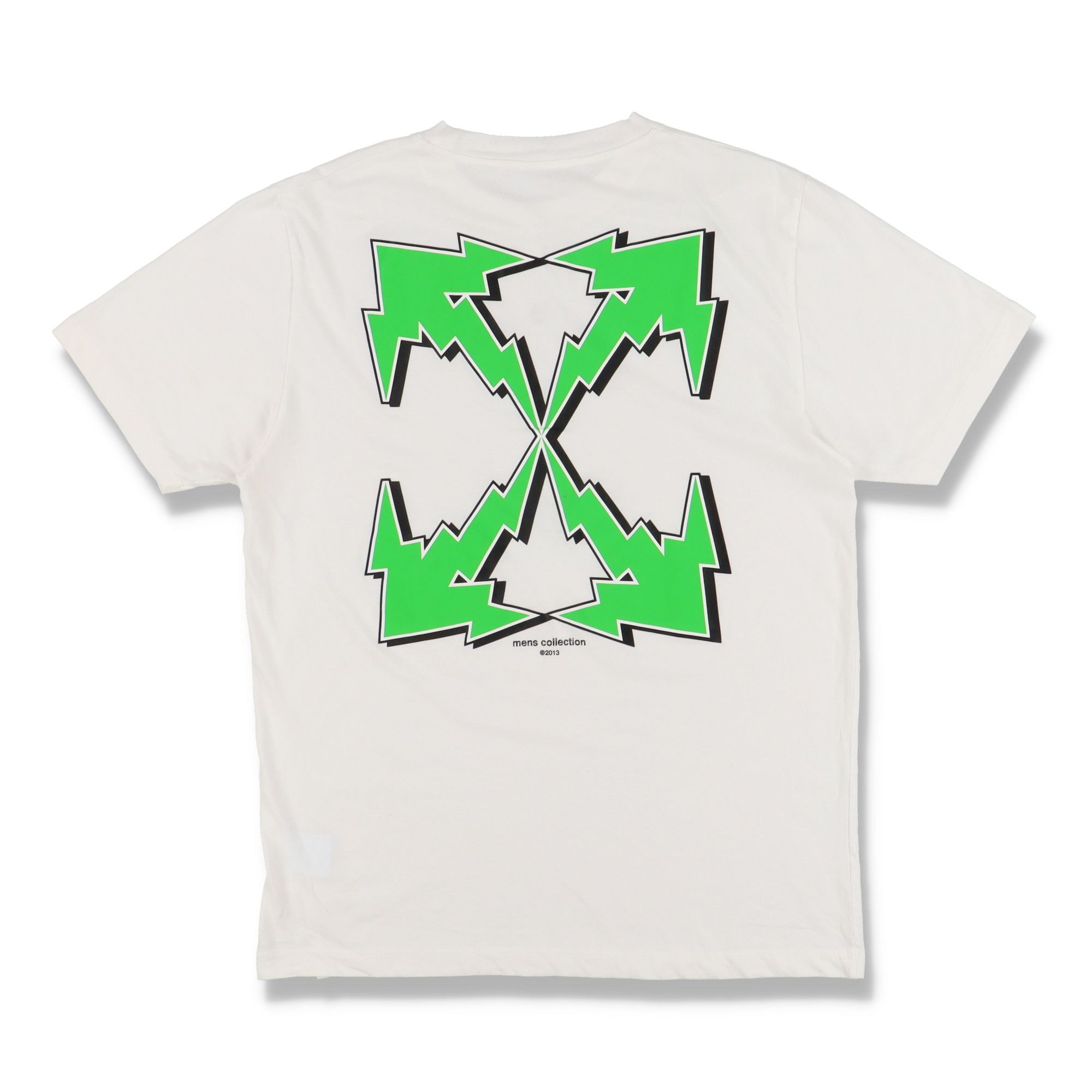 Off-White White Lighting Bolt Arrows Logo T-Shirt Size L / US 10 / IT 46 - 1 Thumbnail