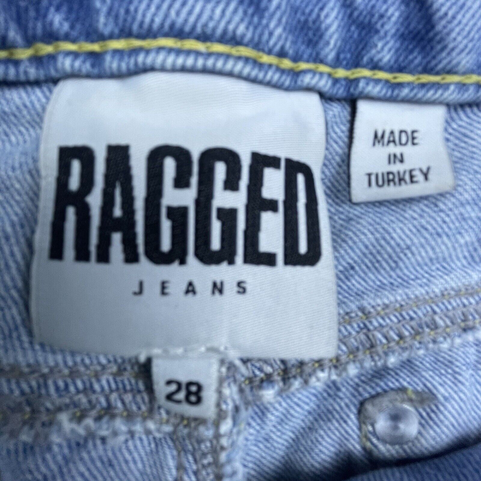 The Ragged Priest Ragged Jeans Women 28 Bleach High Rise Baggy Wide Streetwear Size 28" / US 6 / IT 42 - 3 Thumbnail
