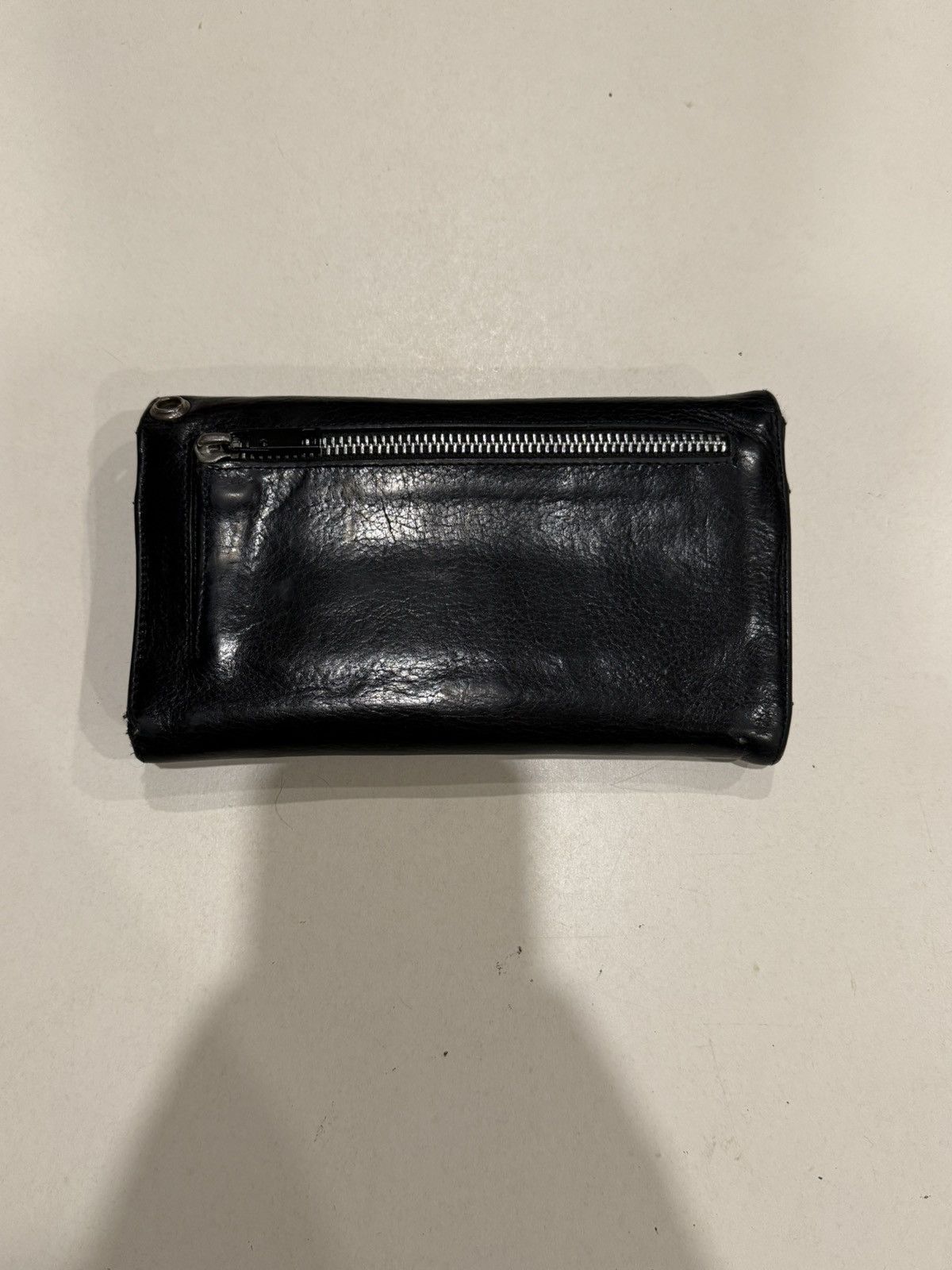 Chrome Hearts Chrome Hearts Wave Wallet Silver Cross Balls Black Leather Size ONE SIZE - 5 Thumbnail