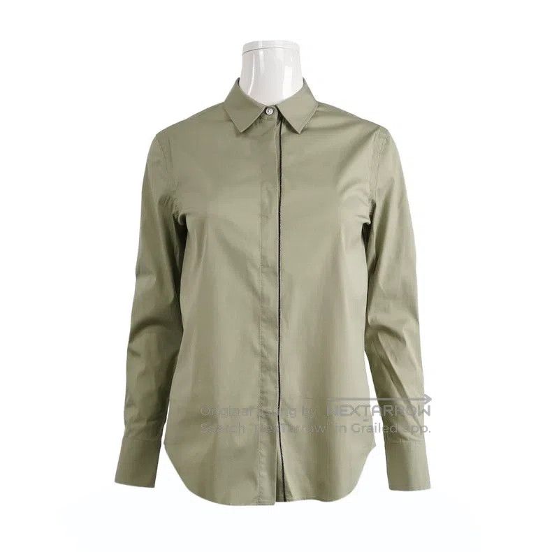 Brunello Cucinelli Brunello Cucinelli Cotton collar-turned shirt Size XS / US 0-2 / IT 36-38 - 1 Thumbnail