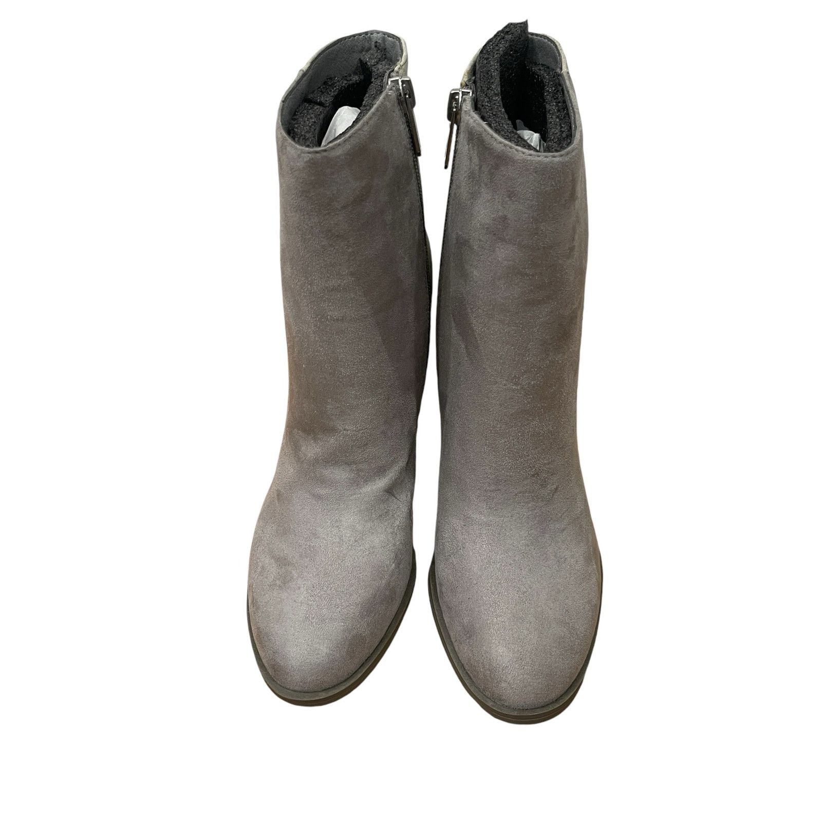 Sam Edelman Circus by Sam Edelman Grey Croc Embossed Suede Bootie Sz 8.5 Size US 8.5 / IT 38.5 - 3 Thumbnail