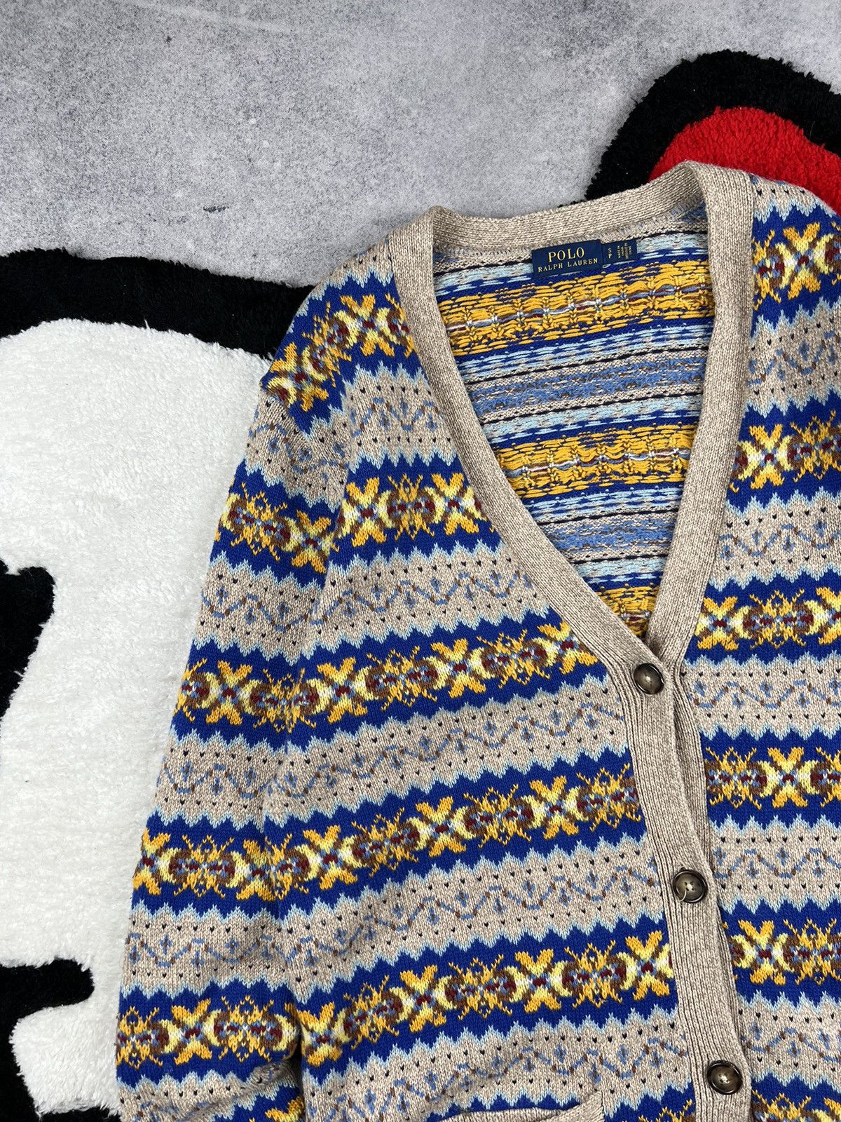 Ralph Lauren Polo Ralph Lauren Fair Isle Avant Gard Cardigan Sweater Size S / US 4 / IT 40 - 4 Thumbnail