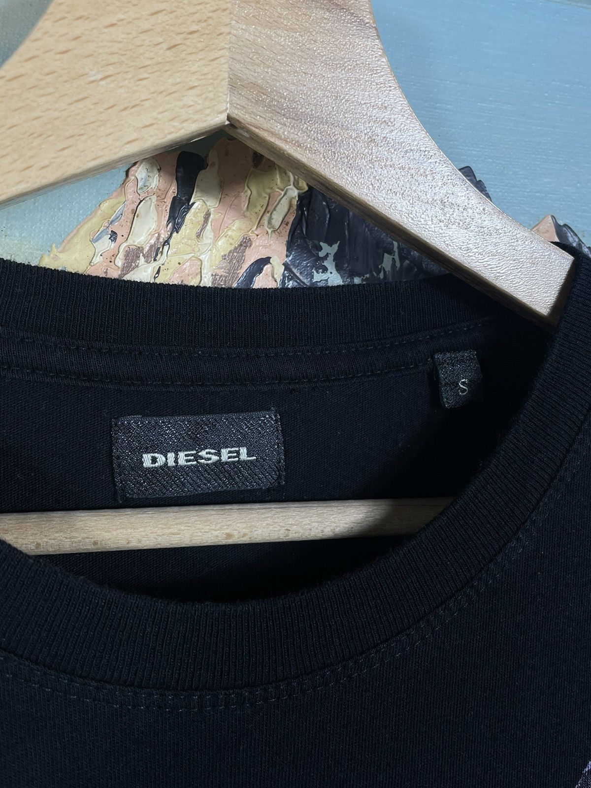 Diesel × Vintage Diesel Black T-shirt Tee Big Wolf Graphic Size US S / EU 44-46 / 1 - 6 Thumbnail