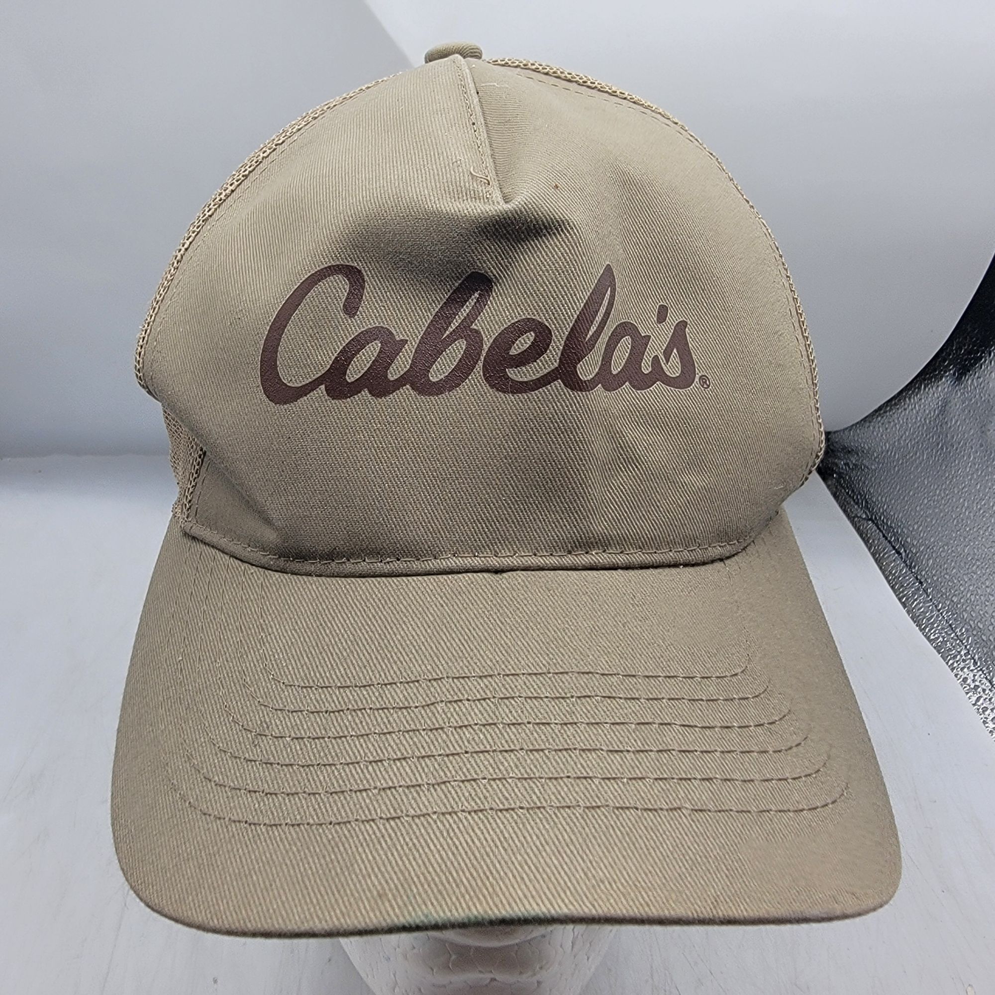 Bass Pro Shops Bass Pro Shops Cabelas Adults Tan Trucker Hat Fishing Hiking Size ONE SIZE - 1 Thumbnail