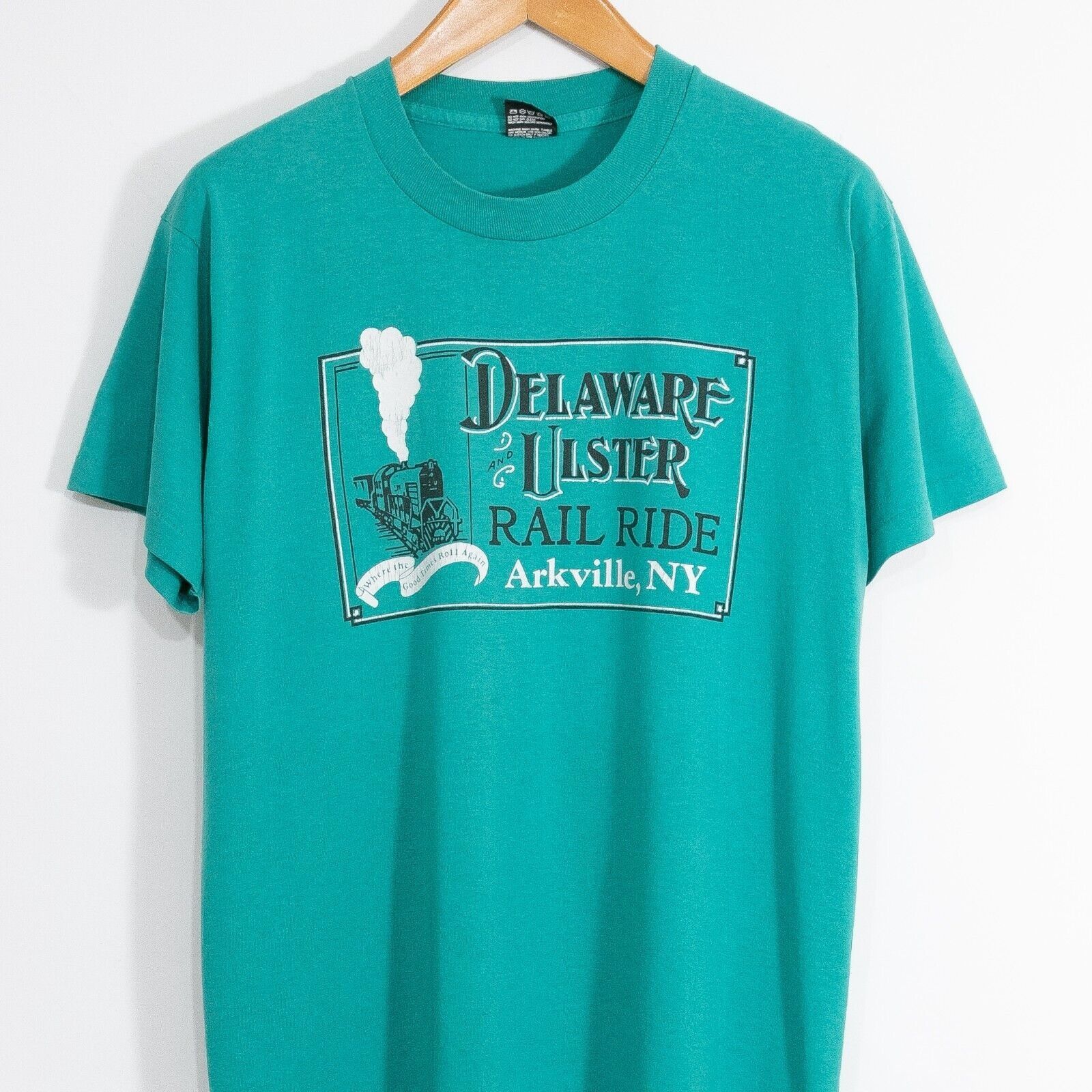 Vintage Vintage 90s Delaware Ulster T Shirt L - New York Rail Ride Size US L / EU 52-54 / 3 - 2 Thumbnail