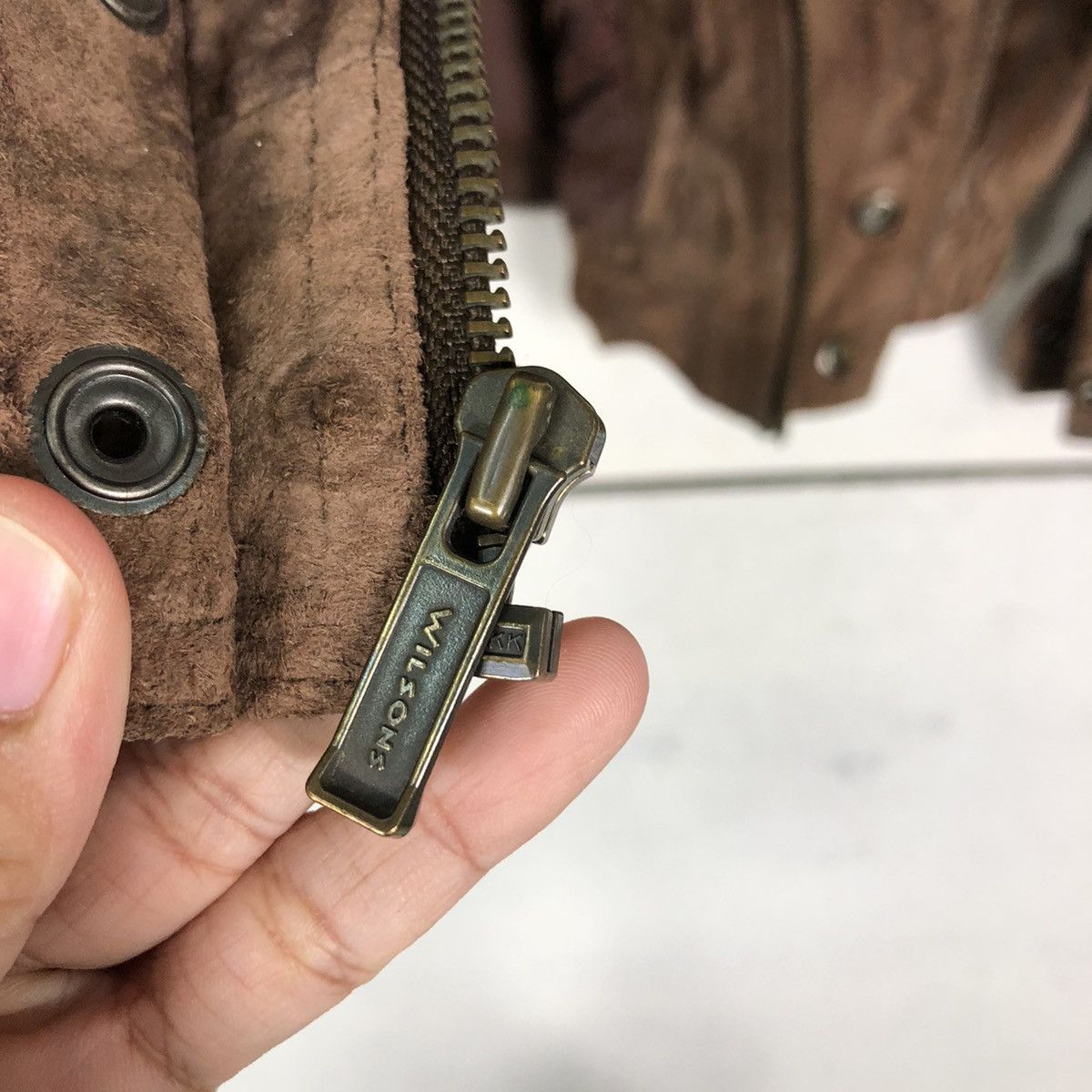 Issey Miyake 🔥Vintage Genuine Leather Jacket Biker Wilsons Leather Size US L / EU 52-54 / 3 - 17 Thumbnail