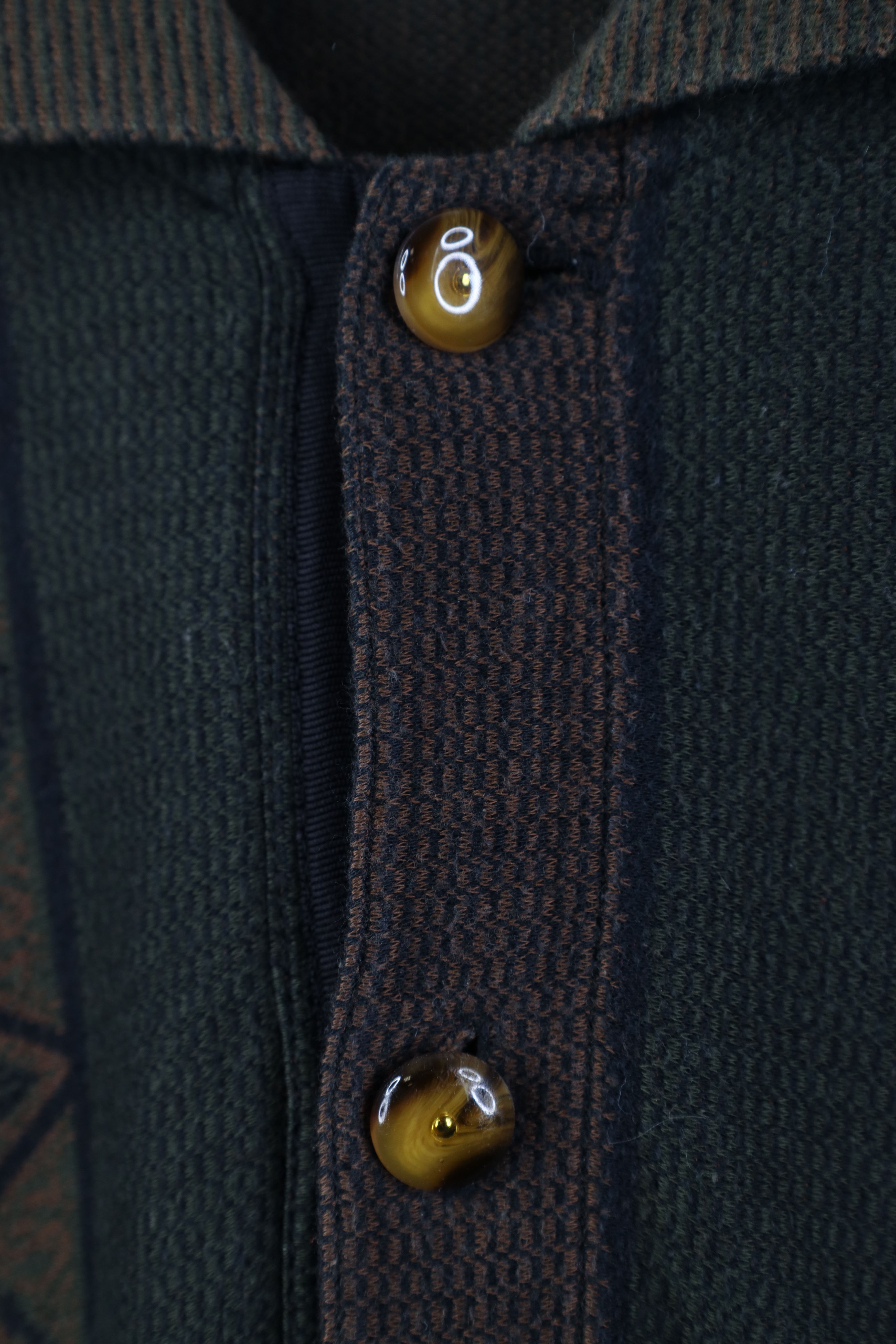 Vintage Vintage 90s Streetwear Geometric Knit Long Sleeve Polo Size US XL / EU 56 / 4 - 4 Thumbnail