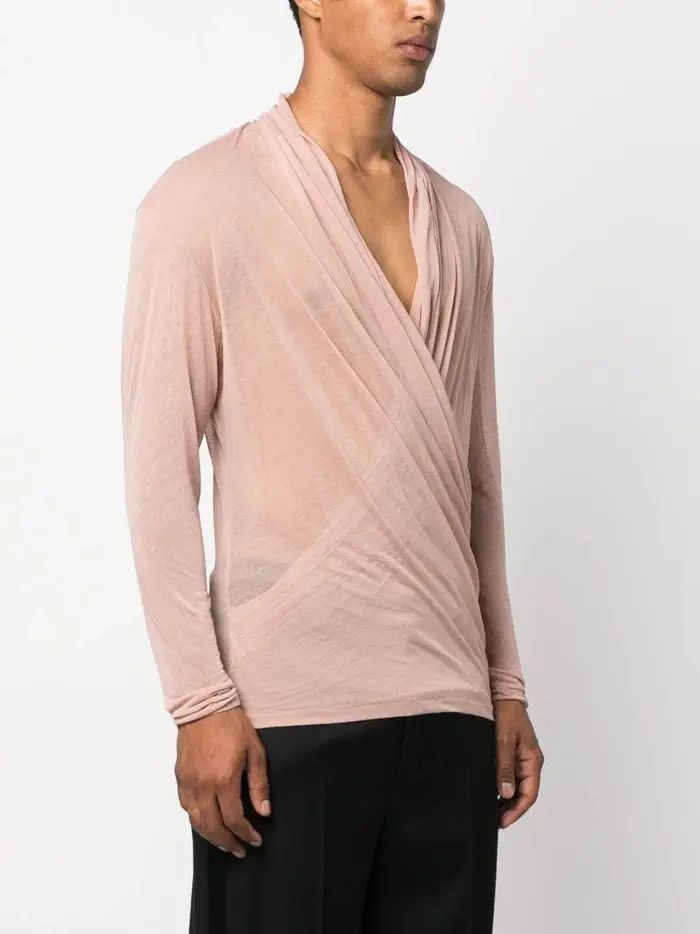 Saint Laurent Paris o1bcso1str10225 Warp Over Top In Jersey in Pink Size US XXL / EU 58 / 5 - 4 Thumbnail