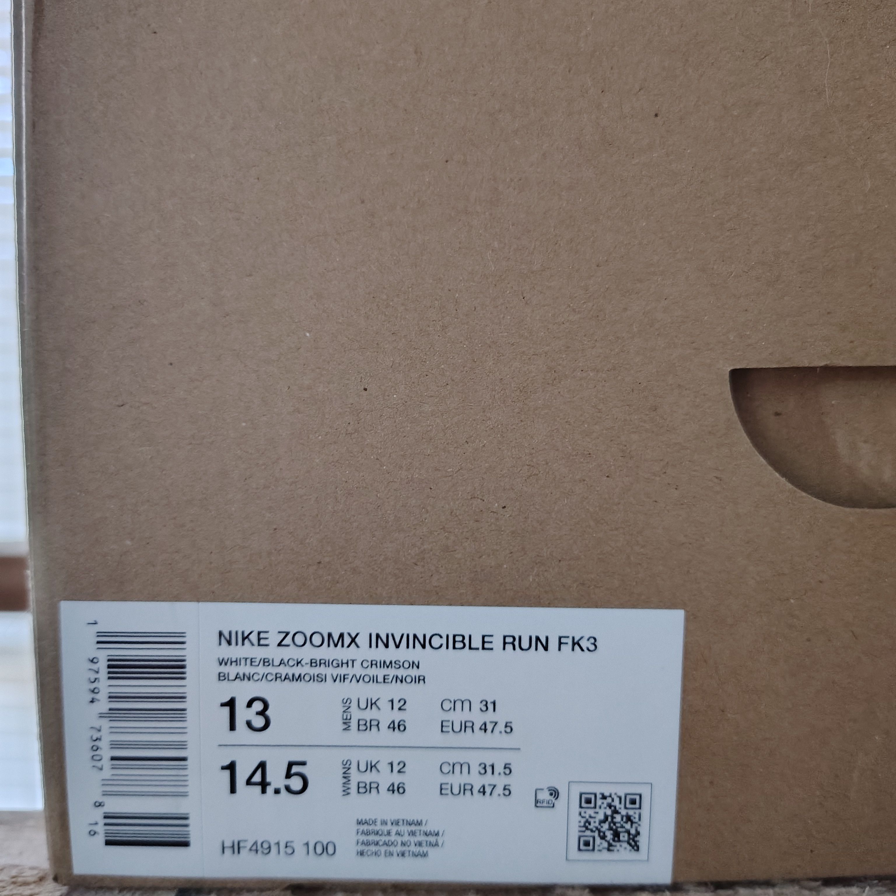 Nike Nike Zoomx Invincible Run FK 3 HF4915-100 Elite Mens Size 13 Size US 13 / EU 46 - 14 Thumbnail