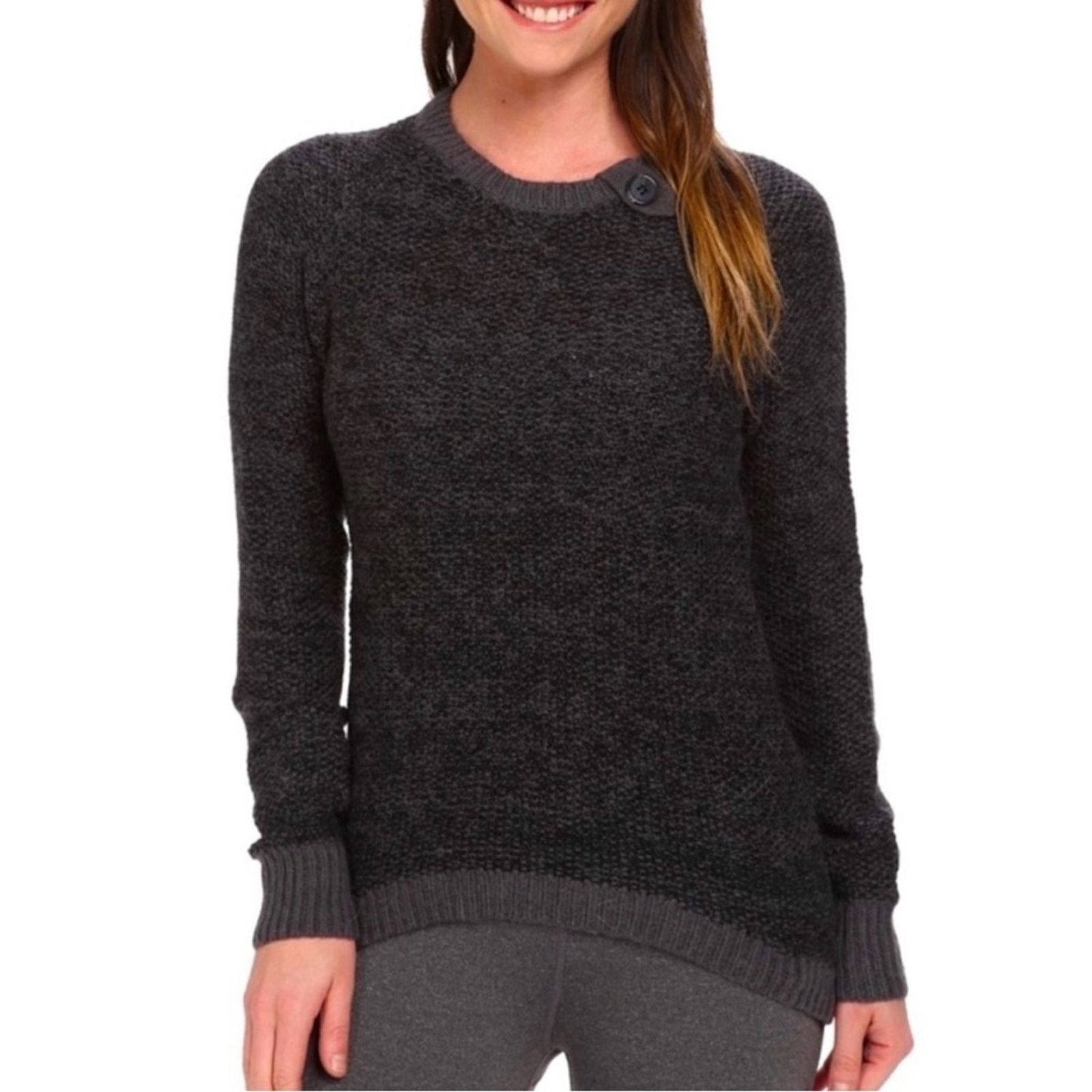 Other Lole Alpaca Blend Charcoal tight Knit Sweater crew neck Warm Size XL / US 12-14 / IT 48-50 - 11 Thumbnail
