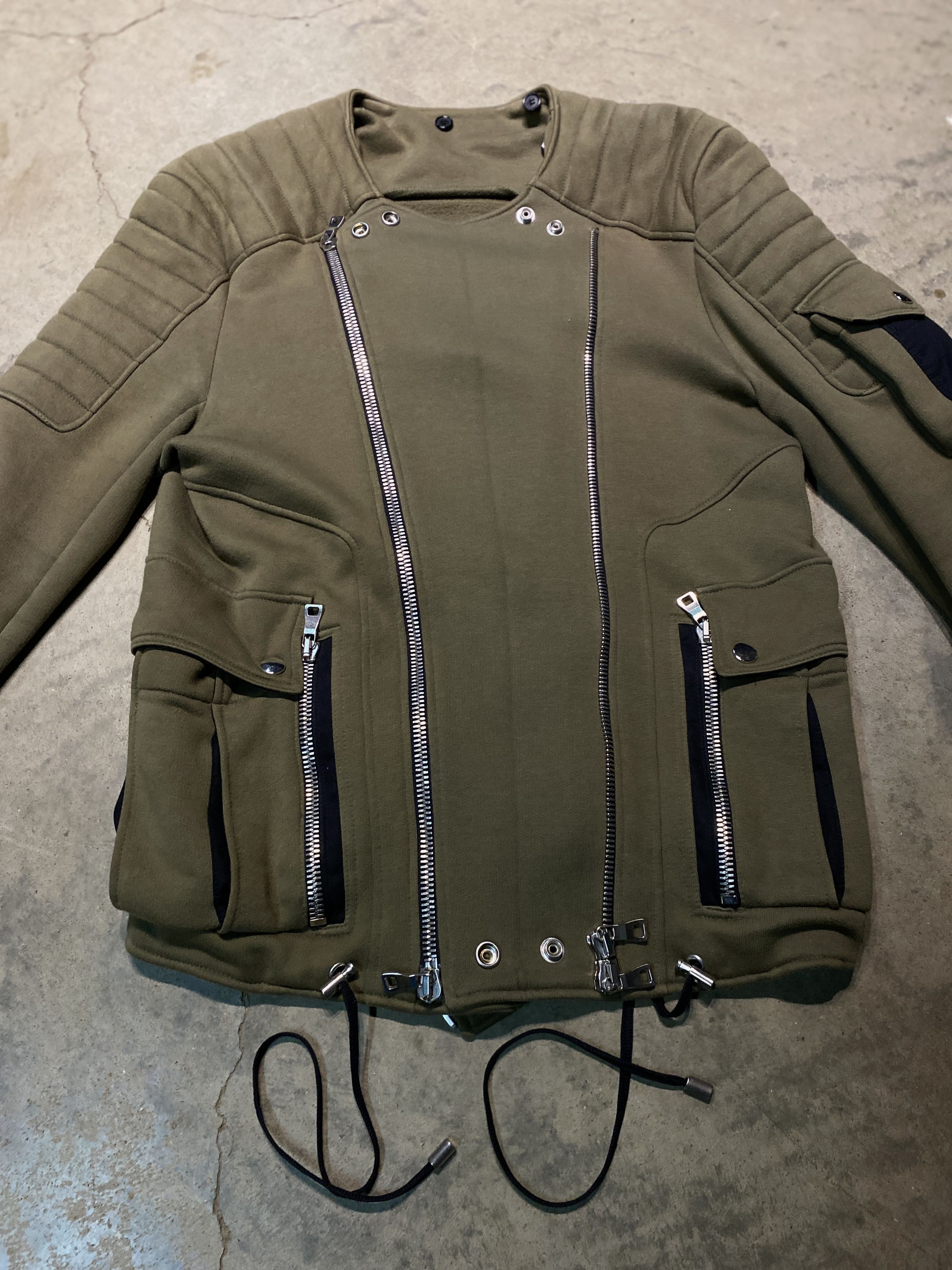 Balmain Balmain Multi-Pocket Suede Moto Jacket by Decarnin Size US L / EU 52-54 / 3 - 6 Thumbnail