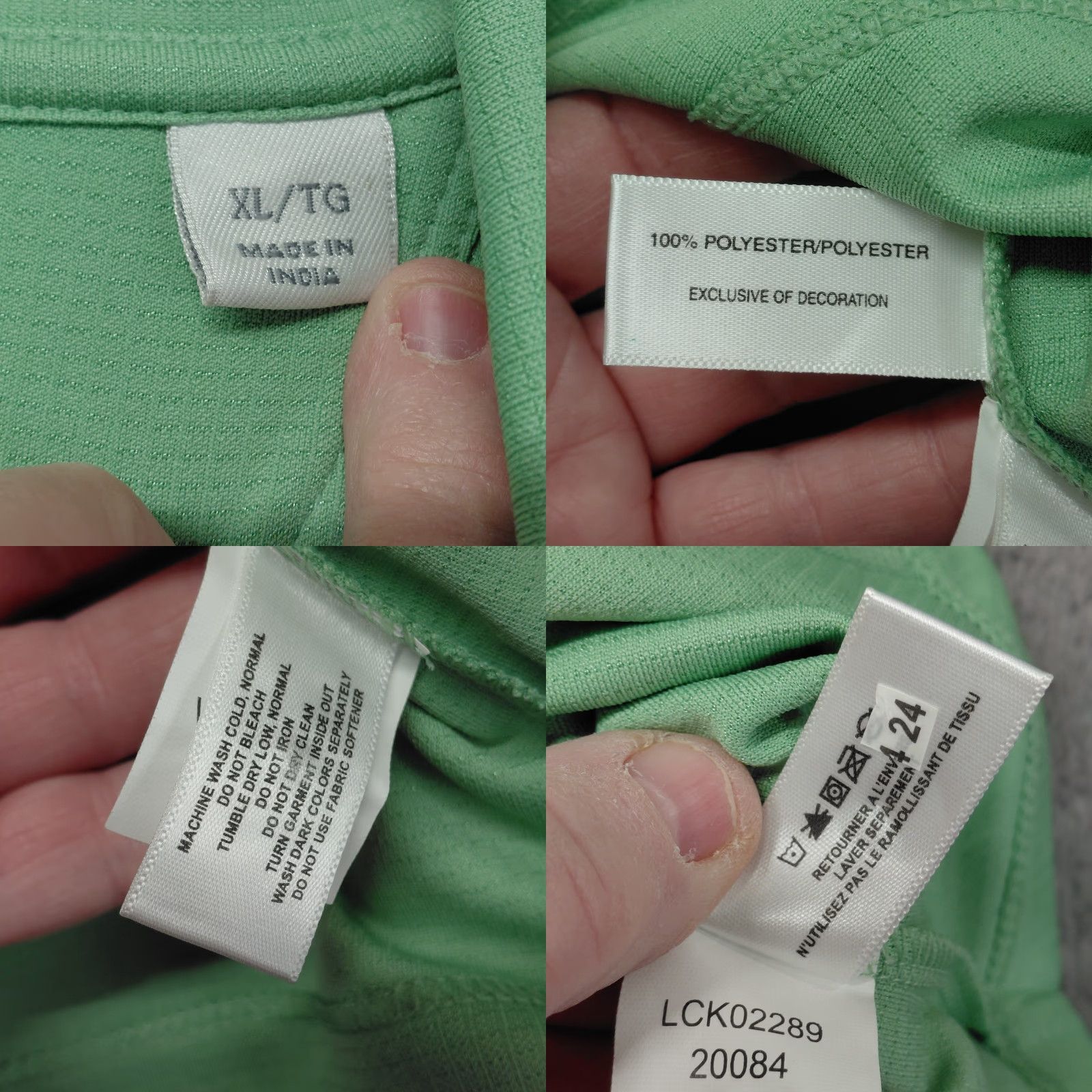 Croft & Barrow Croft & Barrow Polo Shirt Womens XL Mint Green Short Sleeve Casual Classic Golf Size XL / US 12-14 / IT 48-50 - 9 Thumbnail