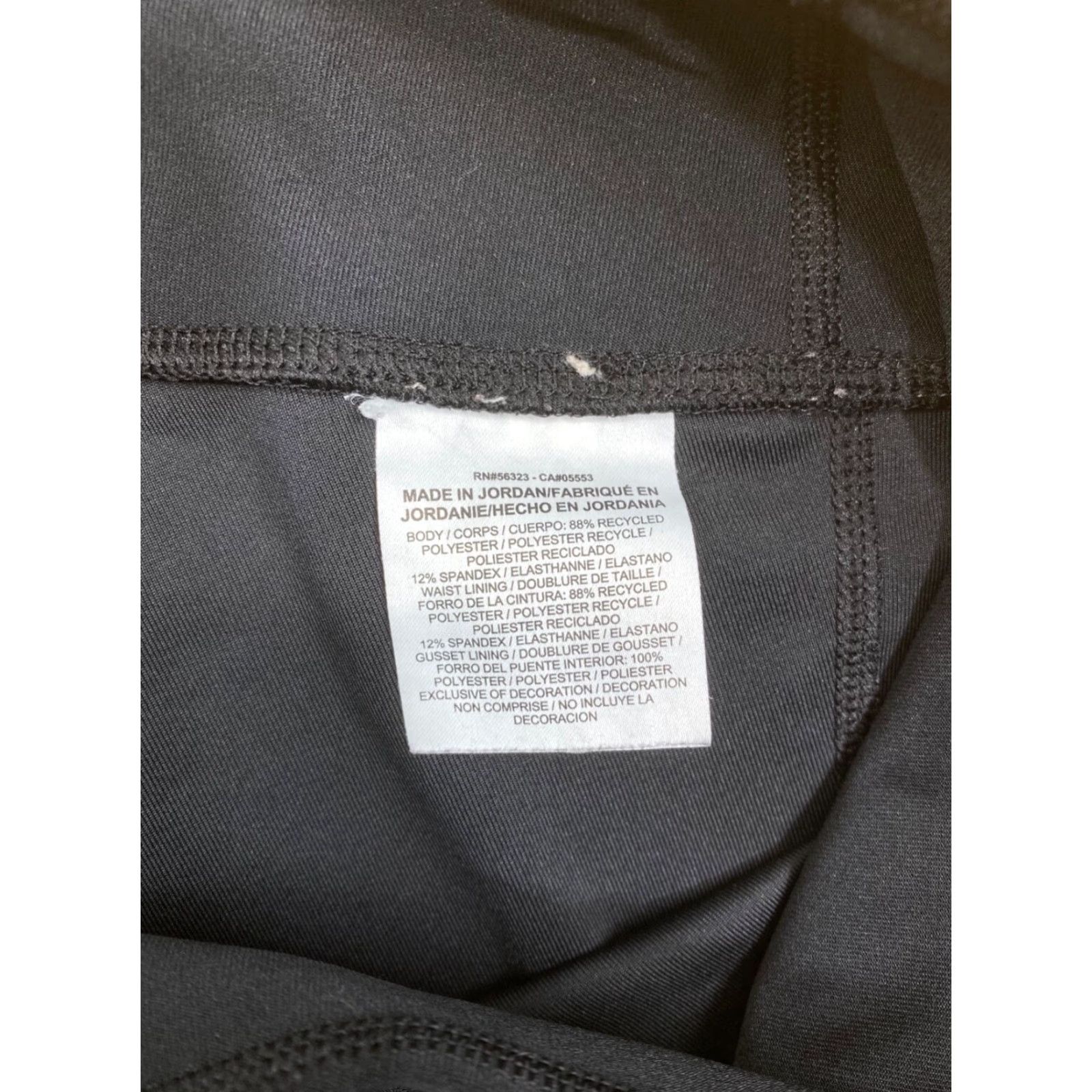 Nike Nike Dri-FIT Capri Leggings Women L Black Gym Training Size 36" / US 14 / IT 50 - 4 Thumbnail