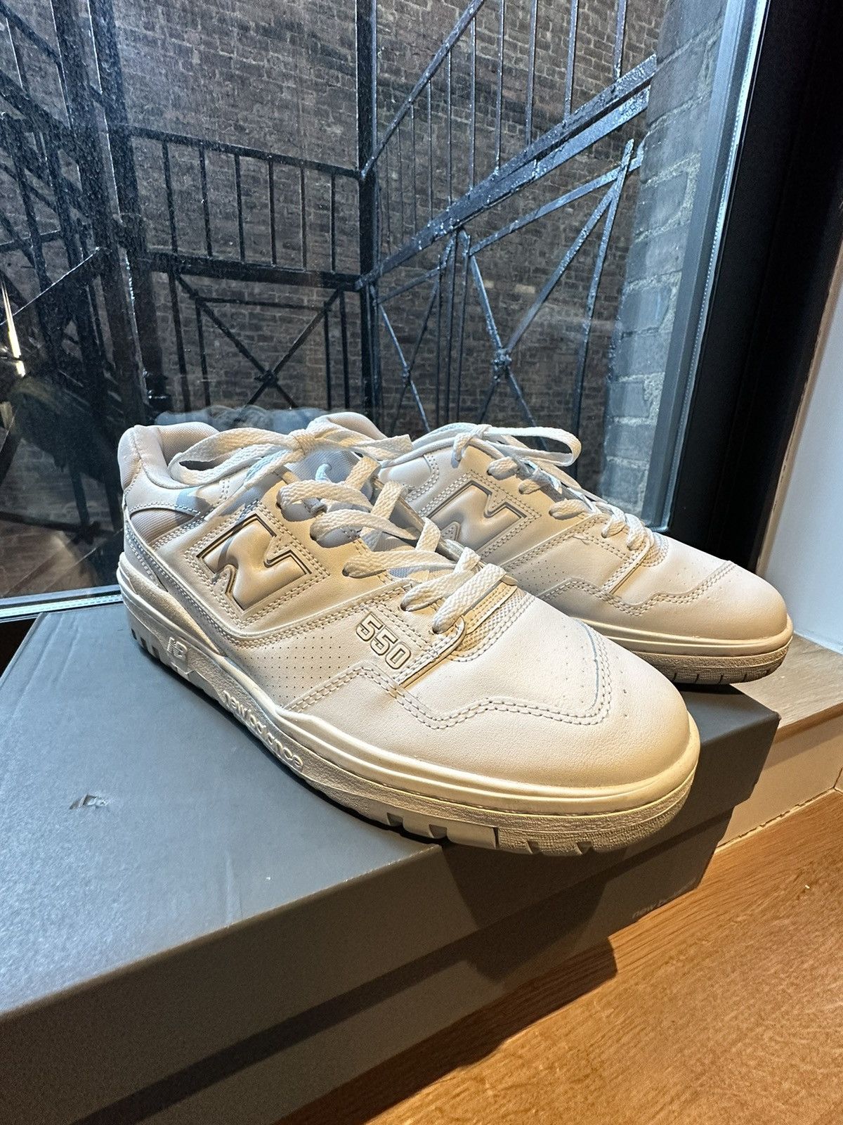 new balance 550 white grey