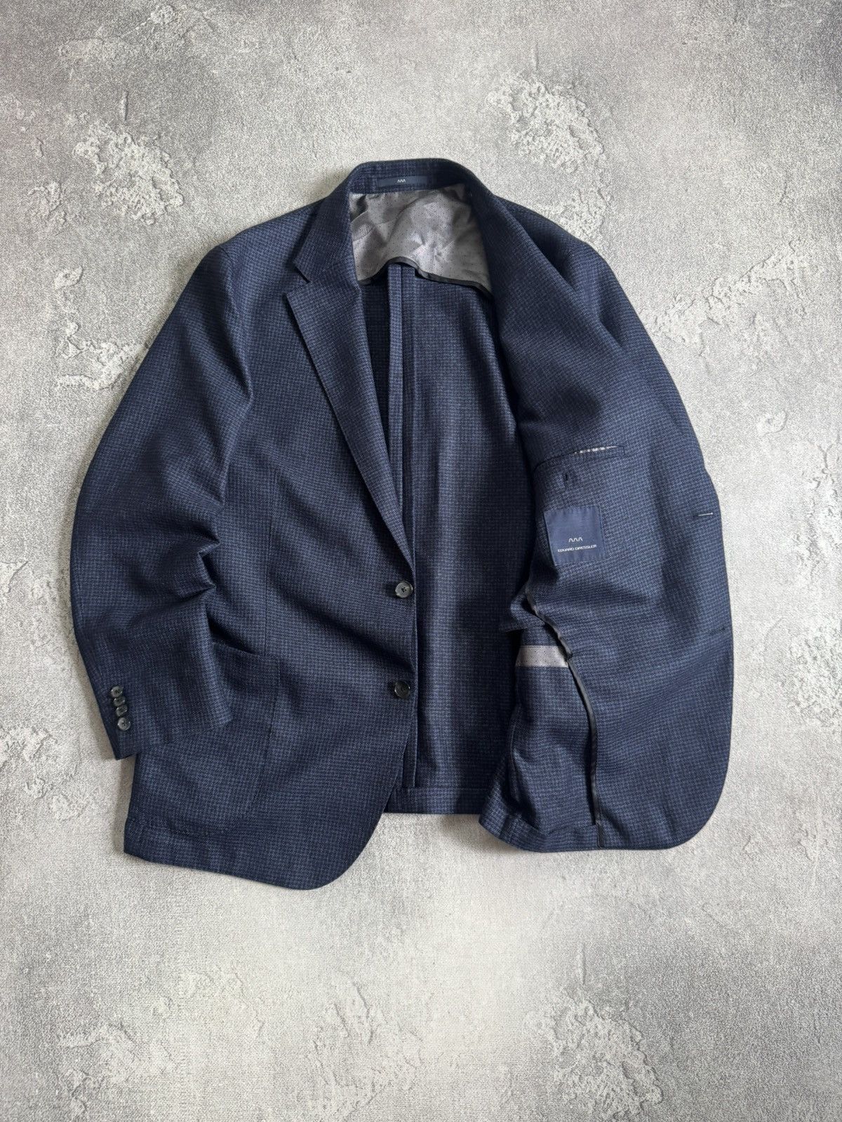 Other Eduard Dressler 27size blue virgin wool blazer casual jacket Size 44S - 7 Thumbnail