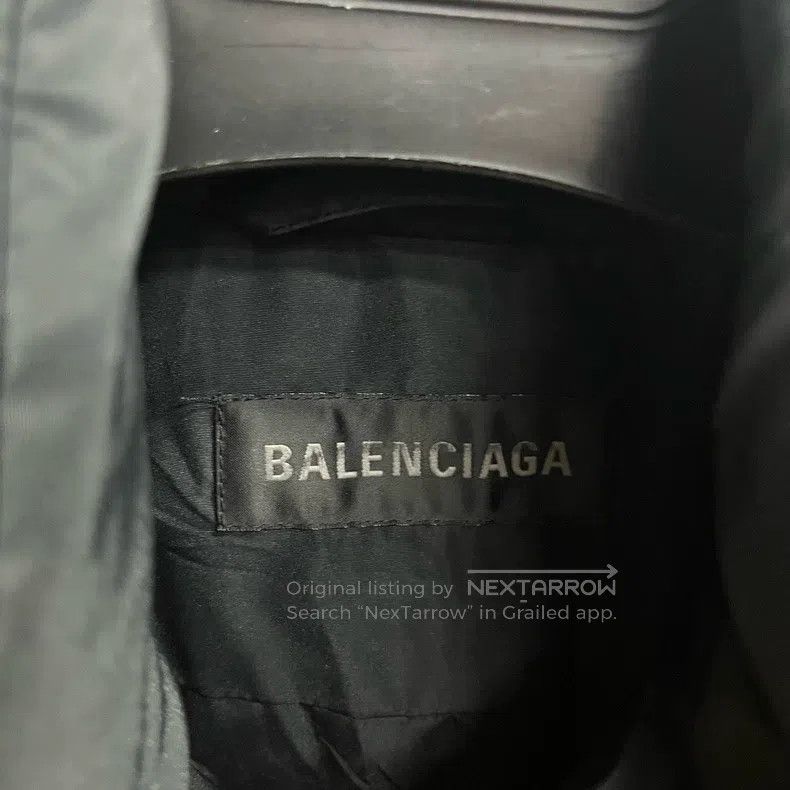 Balenciaga Balenciaga Black Letter Logo Printed Long Sleeve Jacket Size XXS / US 00 / IT 34 - 2 Thumbnail