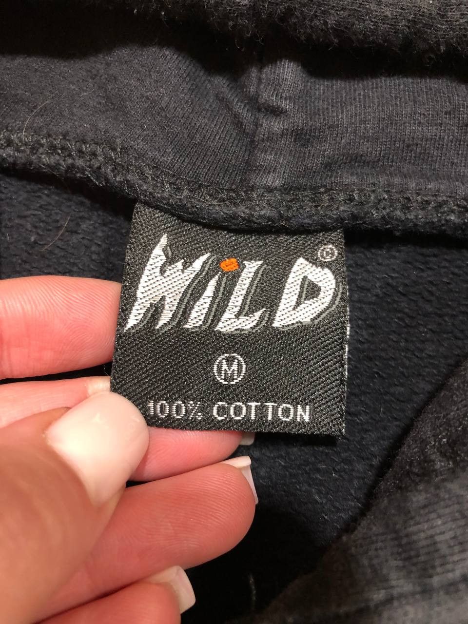 Vintage Wild Hoodie Spirit Graphic Print Motorcycle Black Sweatshirt Size US M / EU 48-50 / 2 - 2 Thumbnail