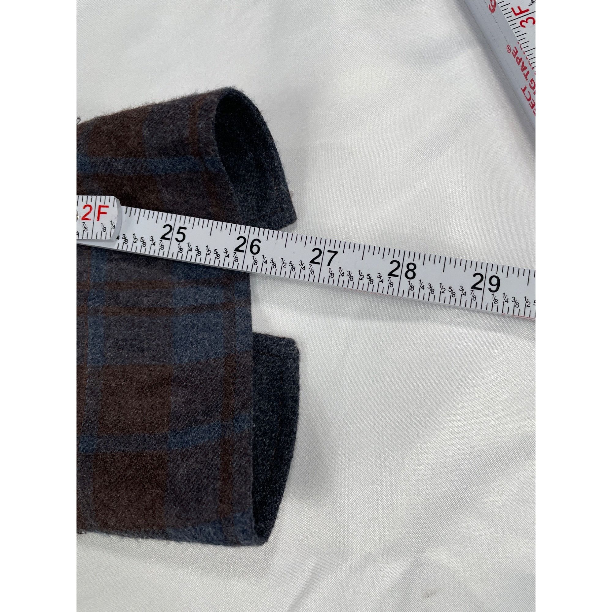 Weatherproof WeatherProof SKU 7646 Mens Brown And Blue Plaid Button Up Sh Size US XL / EU 56 / 4 - 9 Thumbnail